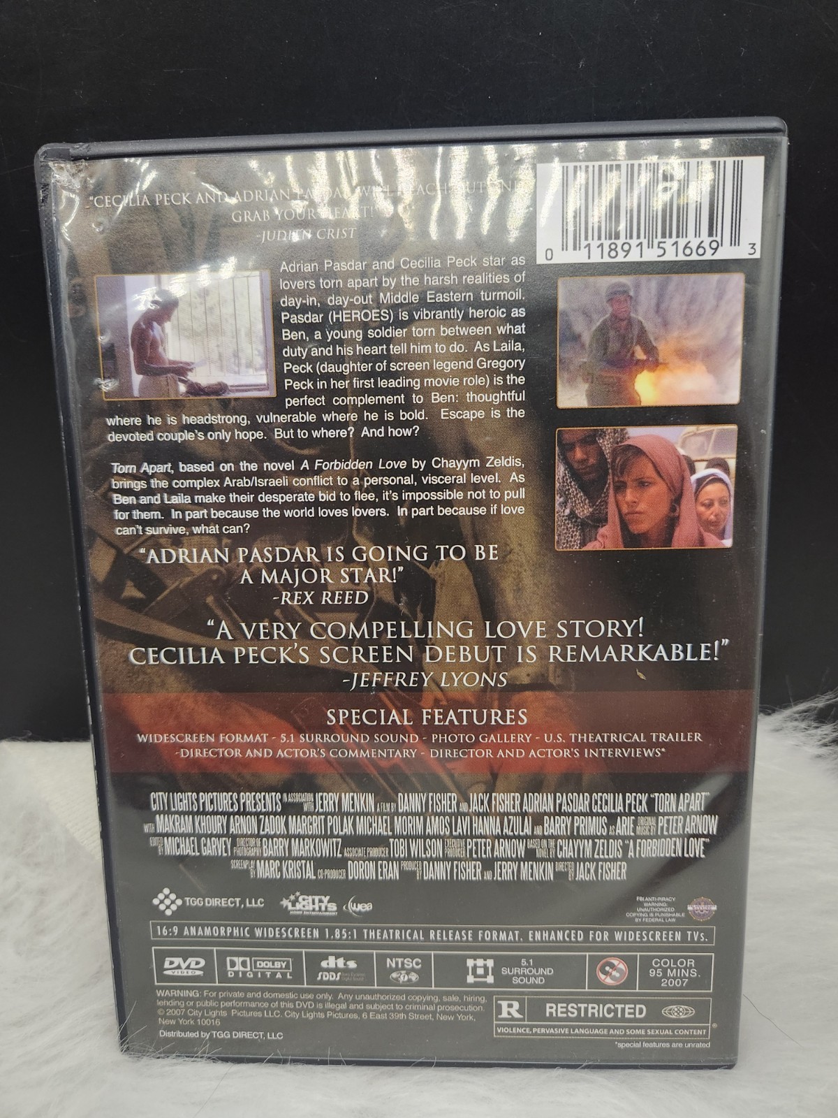 Torn Apart 1990 DVD Adrian Pasdar Drama Romance Movie 2011