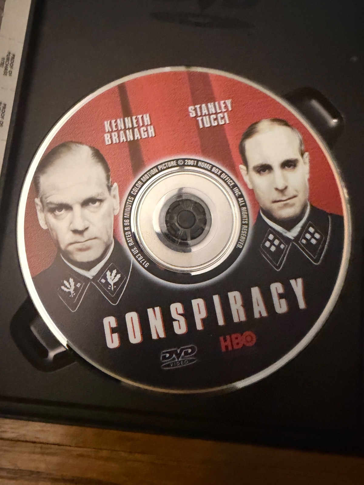 Conspiracy DVD (2001, HBO) Kenneth Branagh, Stanley Tucci