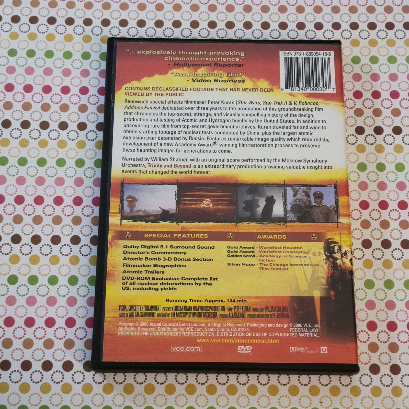Trinity & Beyond: The Atomic Bomb DVD by William Shatner – 📀