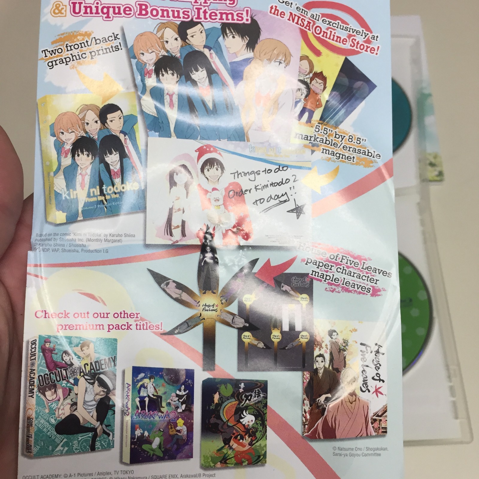 Kimi Ni Todoke Premium Edition Volume 1 2 3 Season 1 Blu-Ray DVD Limited Special