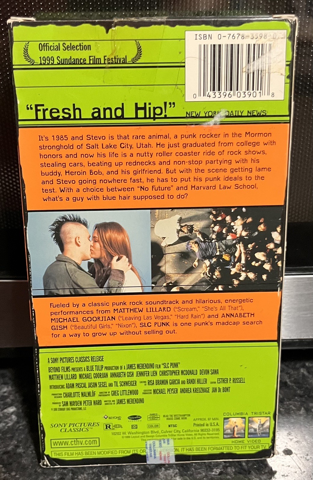 Vintage SLC Punk VHS Tape 1999 – Cult Classic Matthew Lillard – former rental