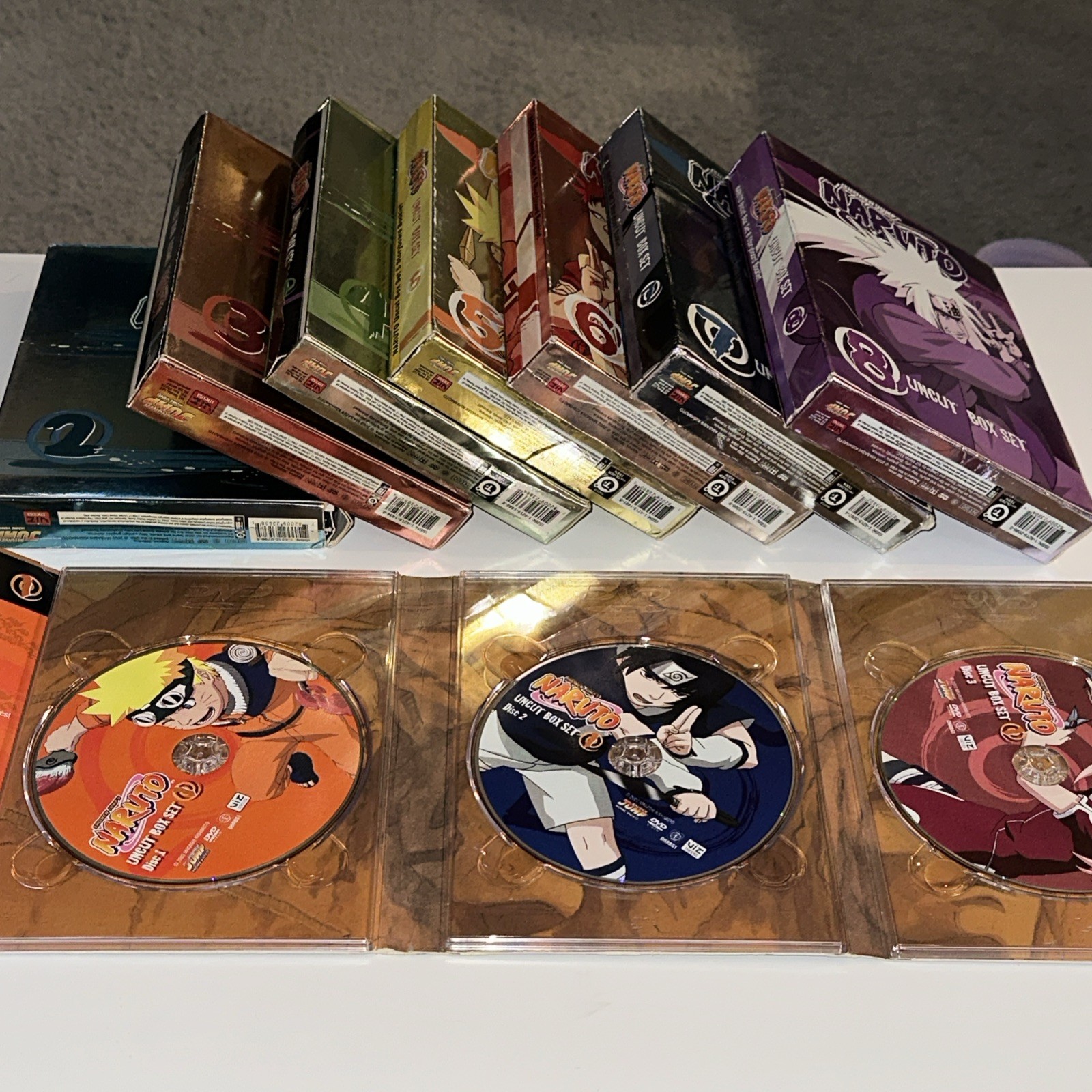 NARUTO Shonen Jump- Uncut Box Set/Lot Box Sets 1-8 Read description