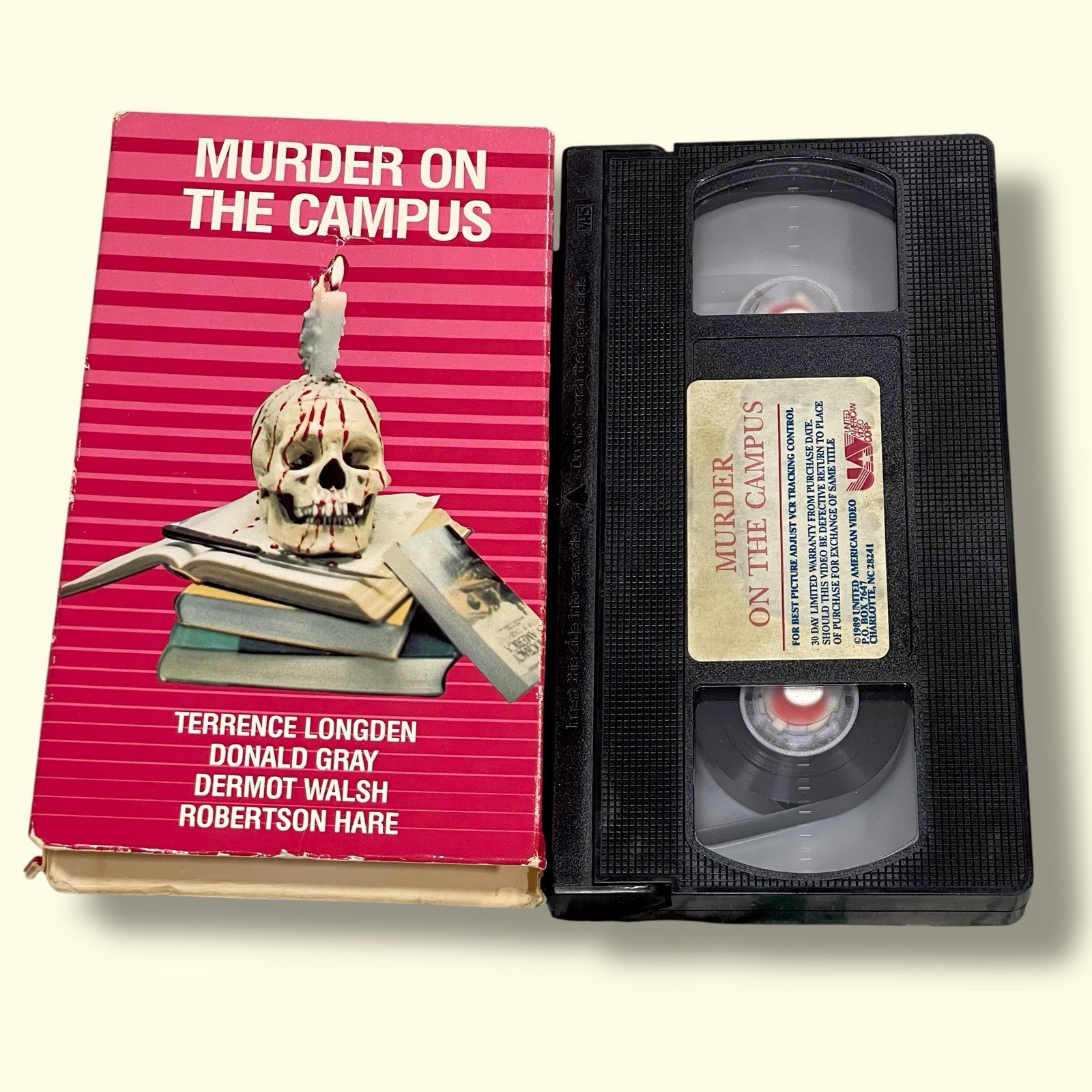 Murder On Campus Video VHS Mystery Thriller 1962 Tony Kingston