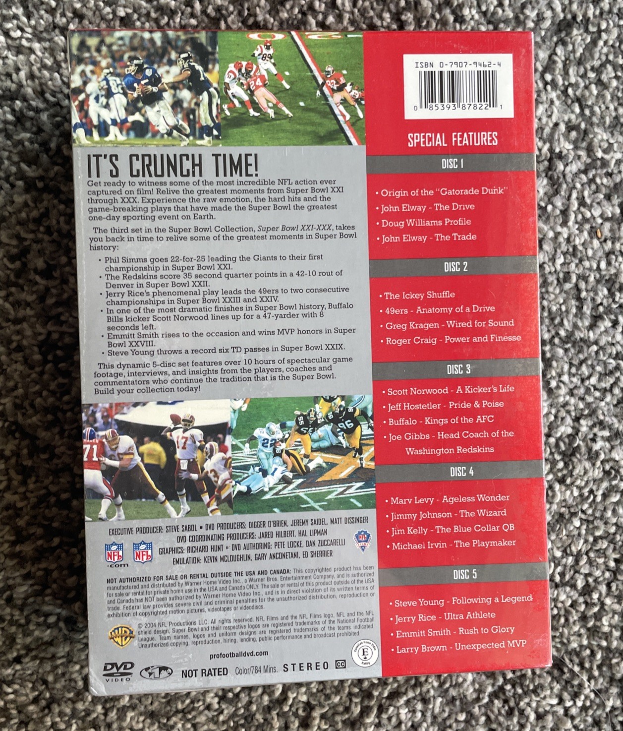 Super Bowl I-XL Sealed Collector’s Set 20 DVDs. NFL Football NFL Films