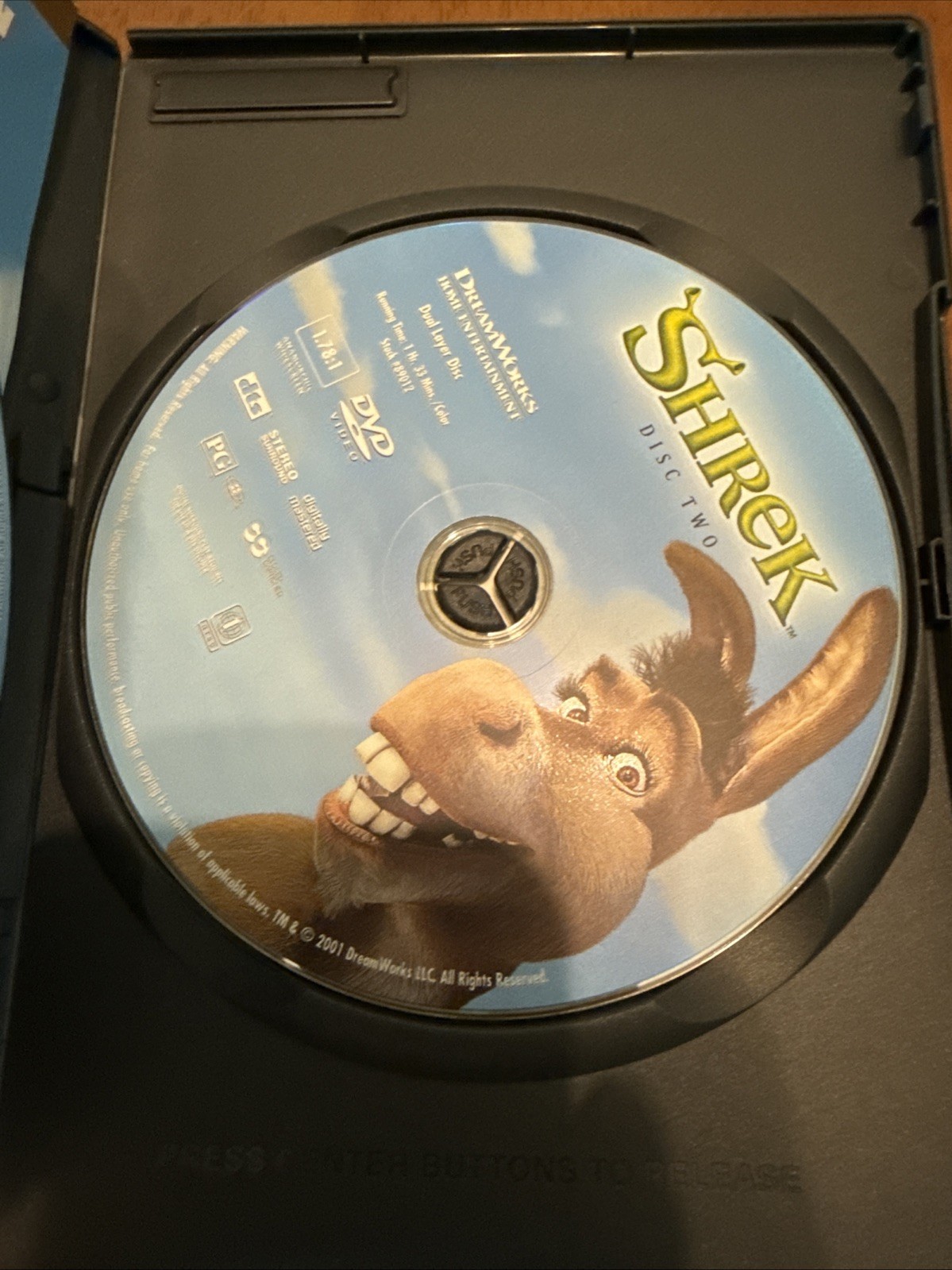 Dream Works Shrek And Shrek 2 DVD Lot of 2 DVD’s