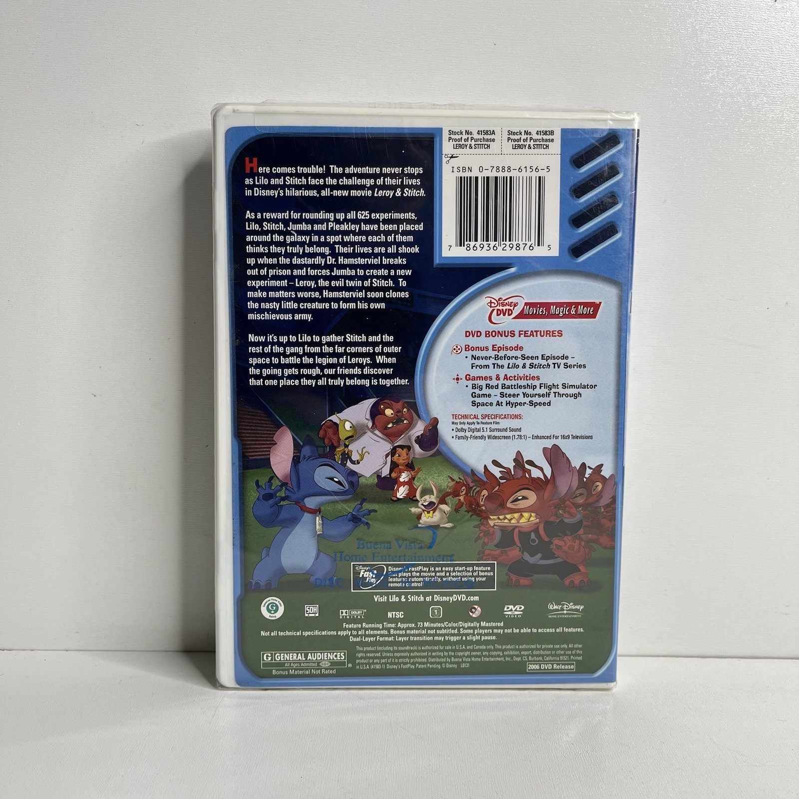 Leroy and Stitch DVD 2006 Lilo VAULTED VHTF Rare OOP Brand New Sealed!