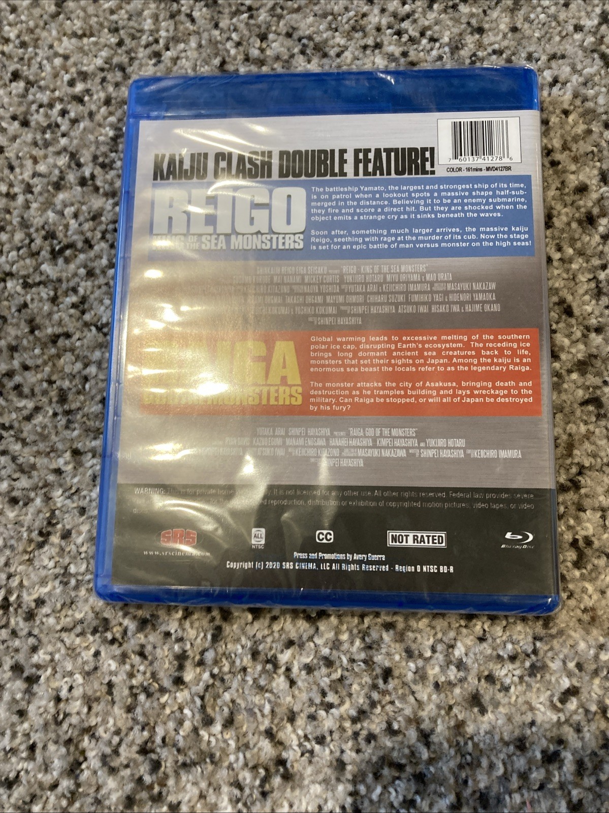 Kaiju Clash Double Feature Blu-ray Edition Reigo and Raiga (2020) (Sealed)