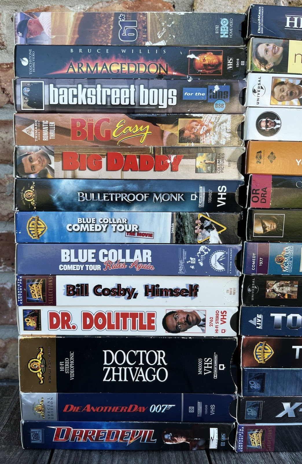 LOT OF 27 VHS MISC POPULAR MOVIES ACTION COMEDY DRAMA THRILLER SUPER HERO ETC