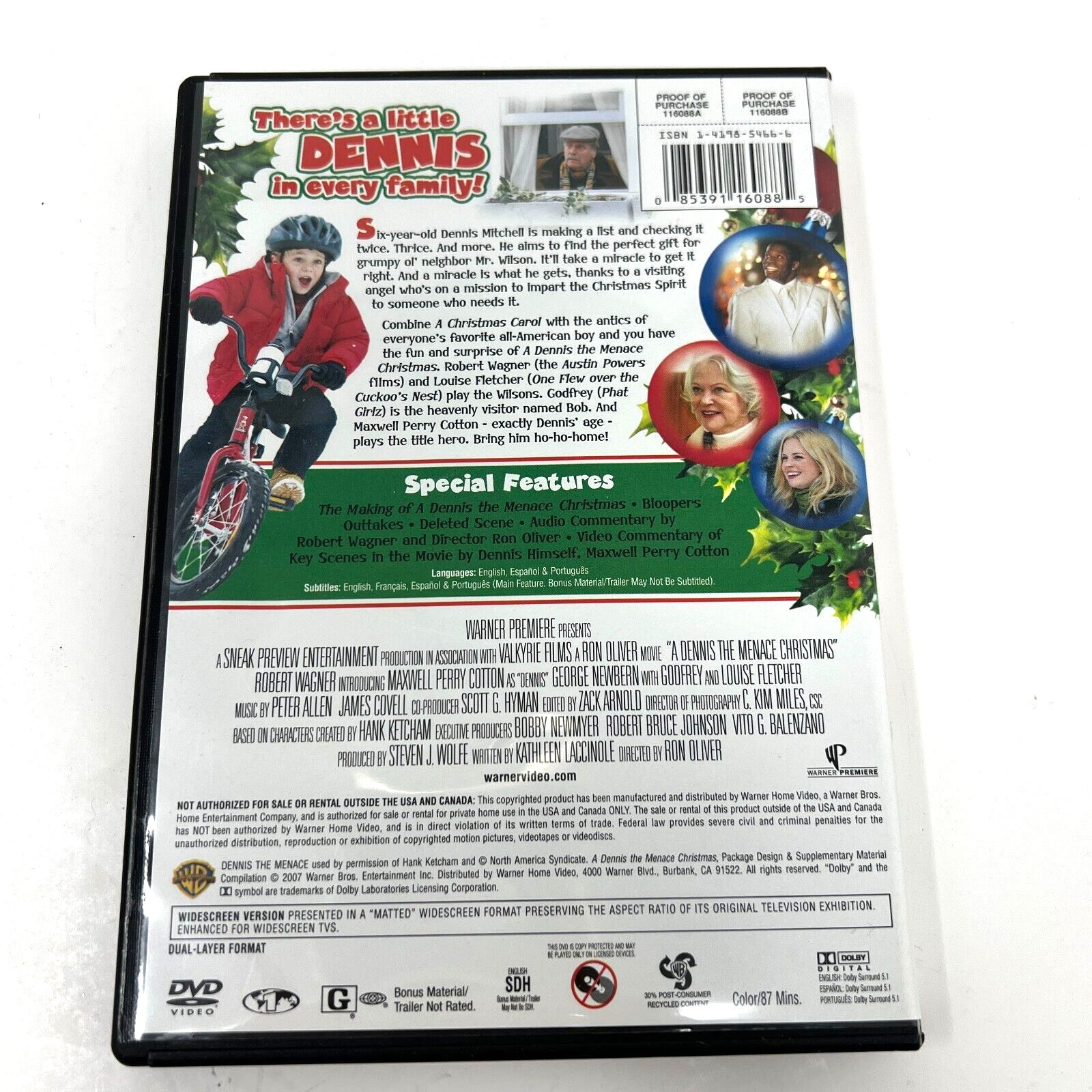A Dennis the Menace Christmas 2007 DVD Widescreen
