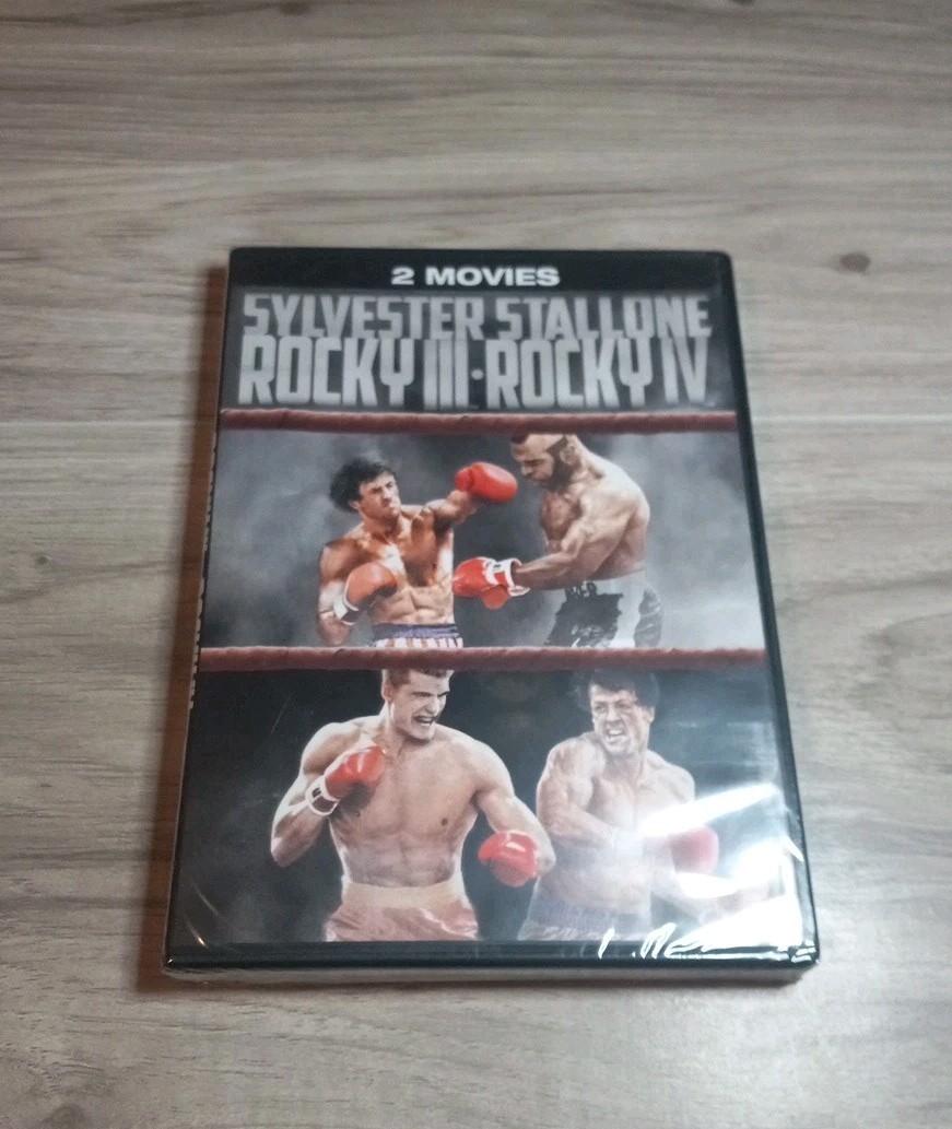 ROCKY III IV 2 Movies DVD Sylvester Stallone Mr. T Dolph Lundgren Brand New