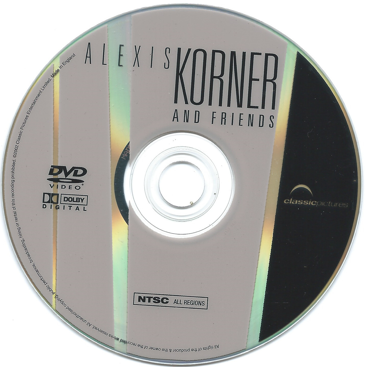 Alexis Korner and Friends (DVD, 2002) Just the Music Doc Disc + ART
