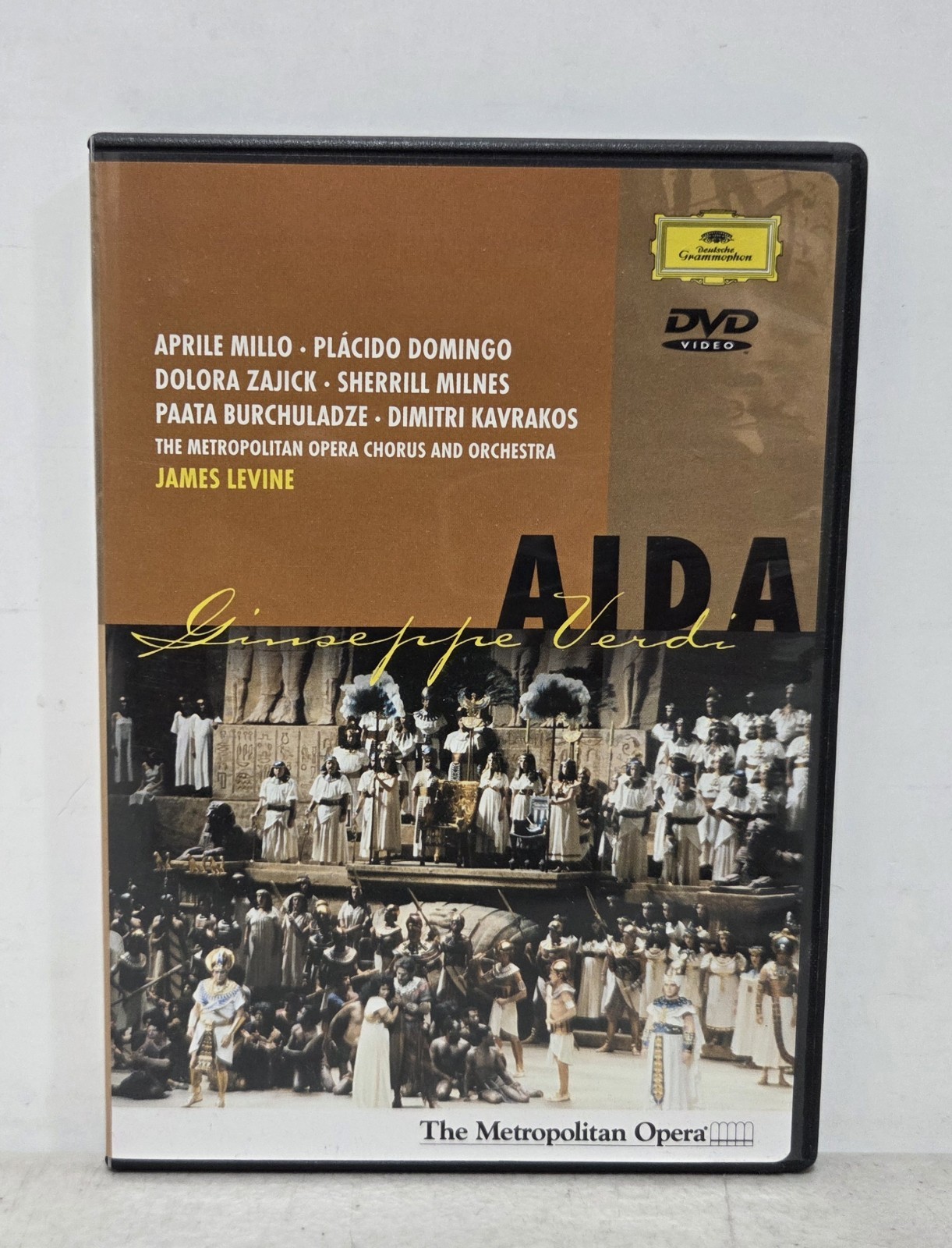 Aida Giuseppe Verdi Aprile Millo Placido Domingo James Levine DVD 1991 Met Opera