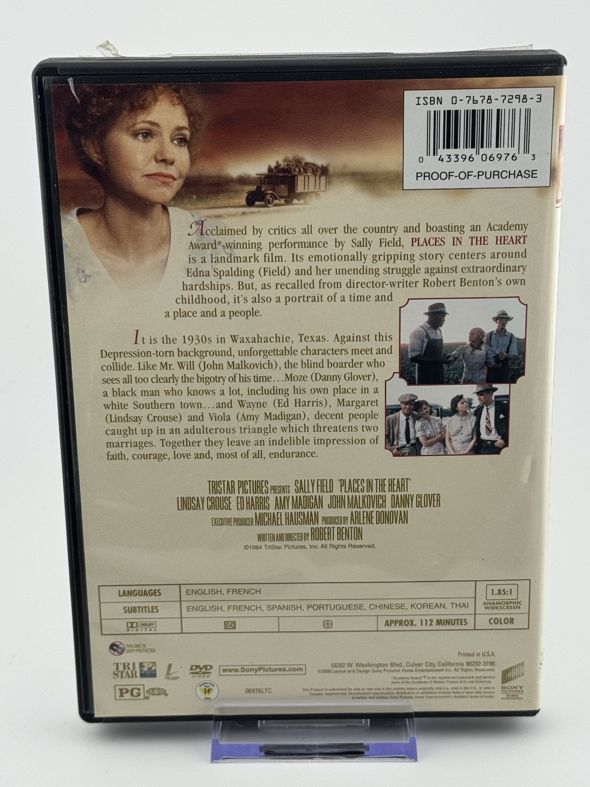 Places In The Heart (DVD 1984) Sally Field