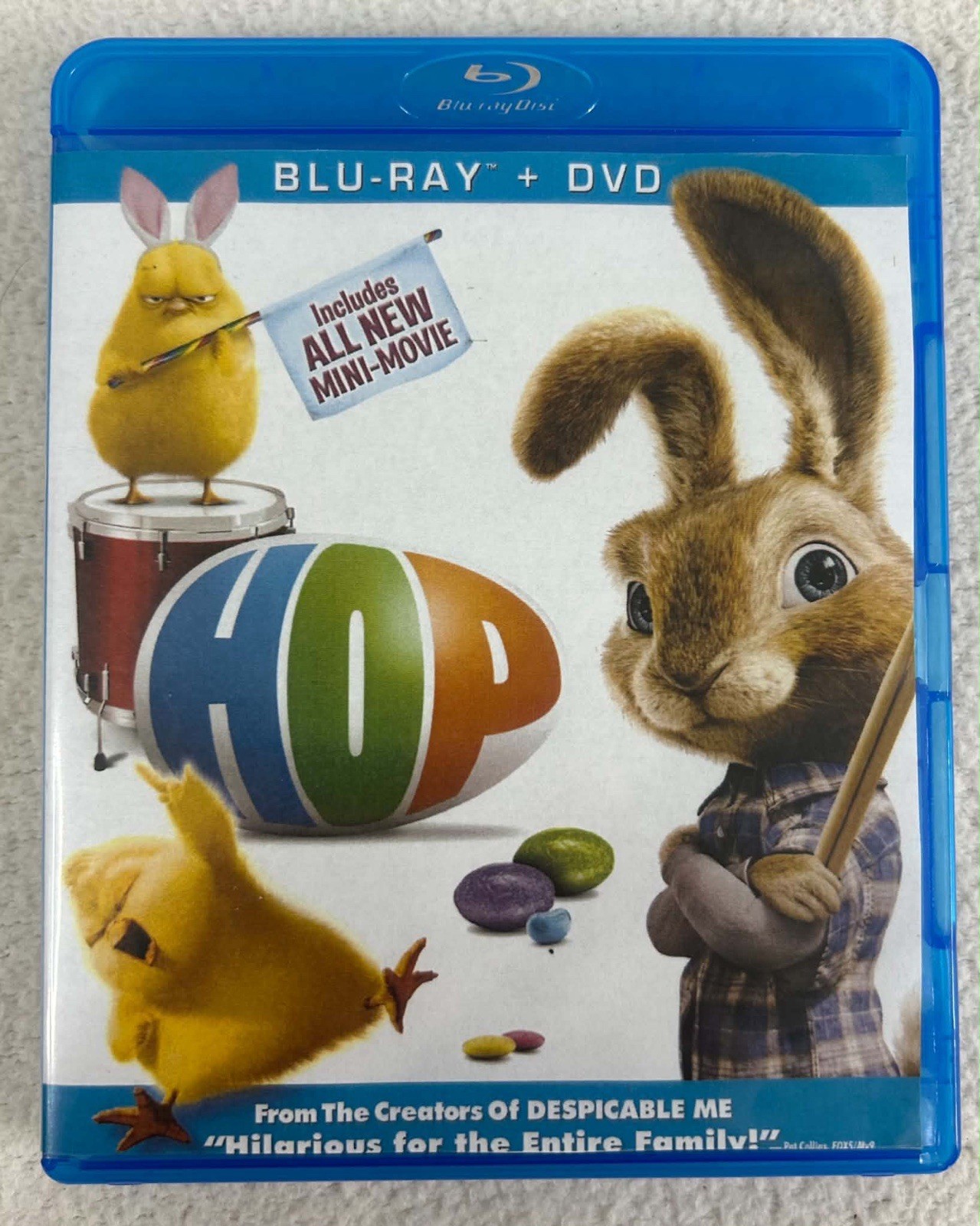 Blu-ray/DVD Lot Of 3: The Smurfs, Hop, Cloudy With Chance Meatballs Family Kids