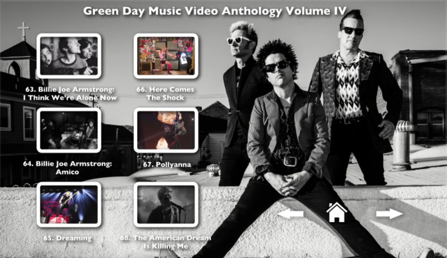 GREEN DAY Music Video Anthology 4 DVD Set 1993 to 2025 7 HOURS & Making of Docs