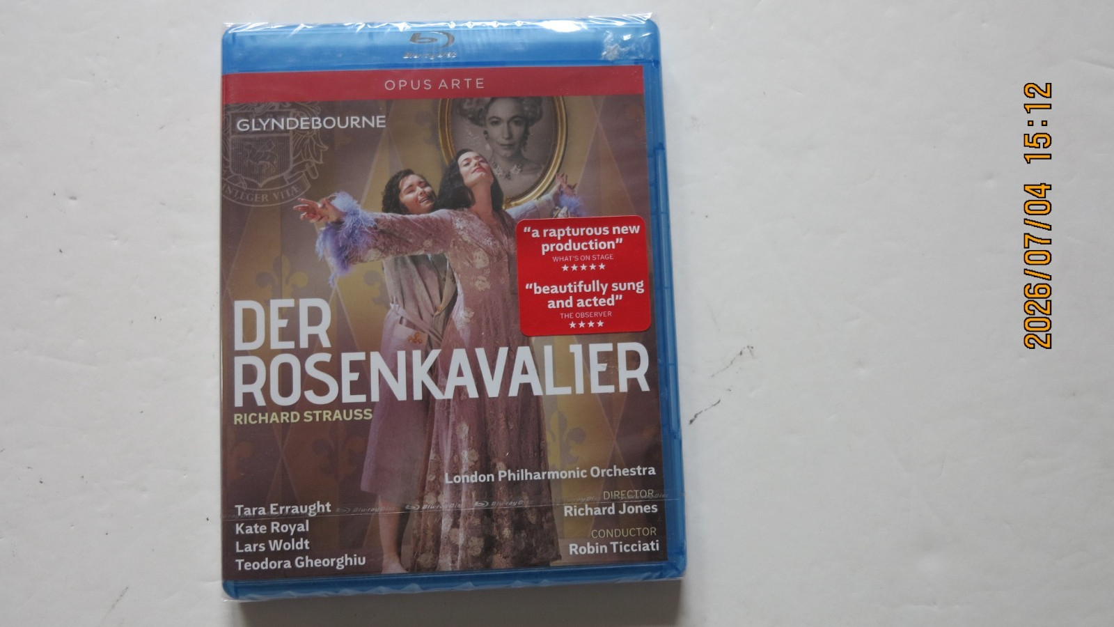 Der Rosenkavalier [Blu-ray] Erraught/Royal/Ticciati 2014 Opus Arte SEALED
