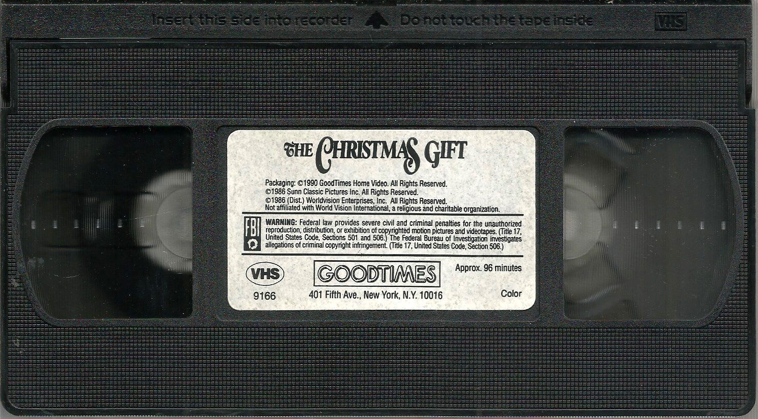 The Christmas Gift VHS 1990 John Denver Jane Kaczmarek Gennie James Holiday VTG