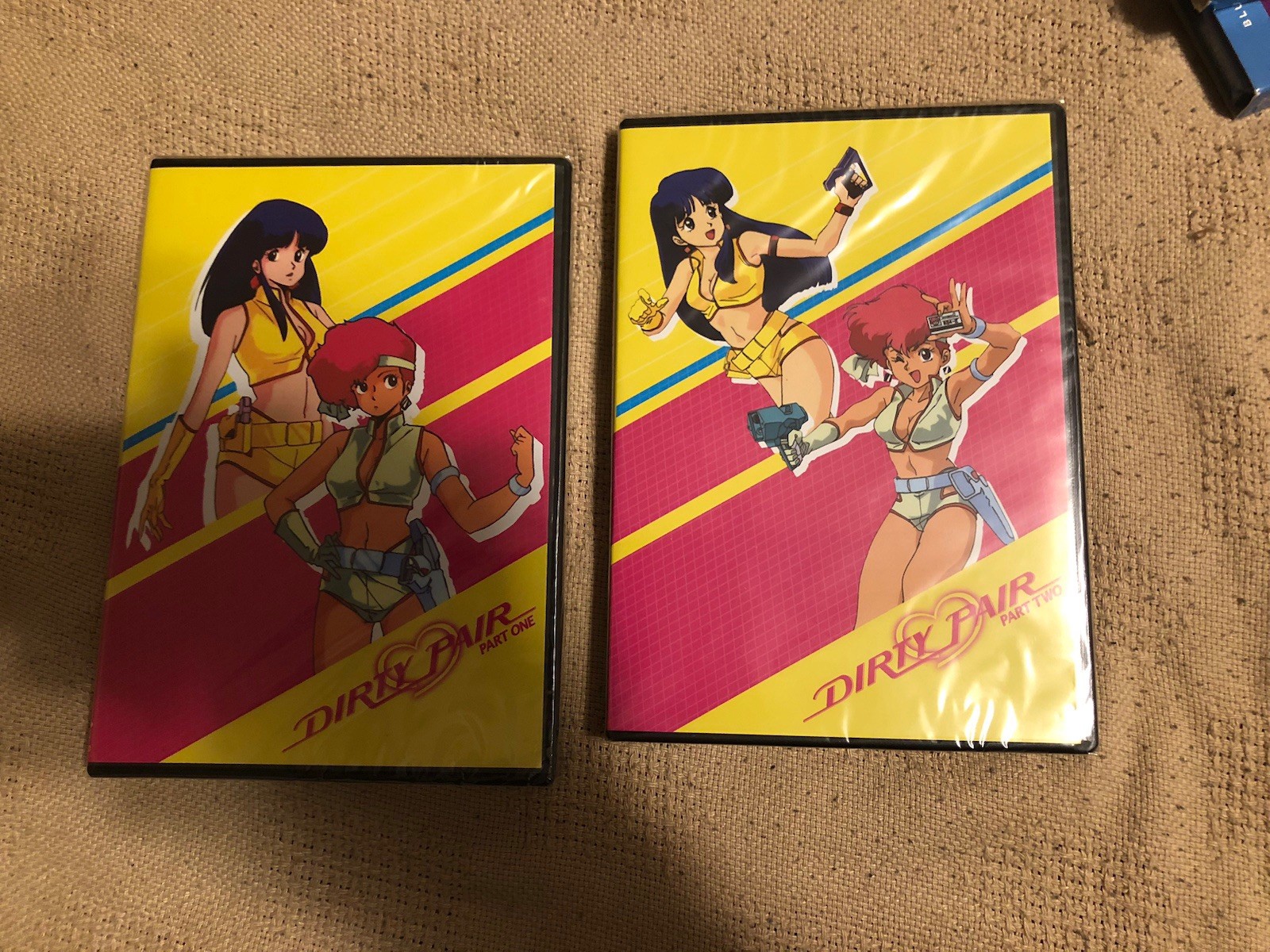 Dirty Pair Original TV Series Part 1 & 2, DVDs, 1985, Right Stuf! DVD. New