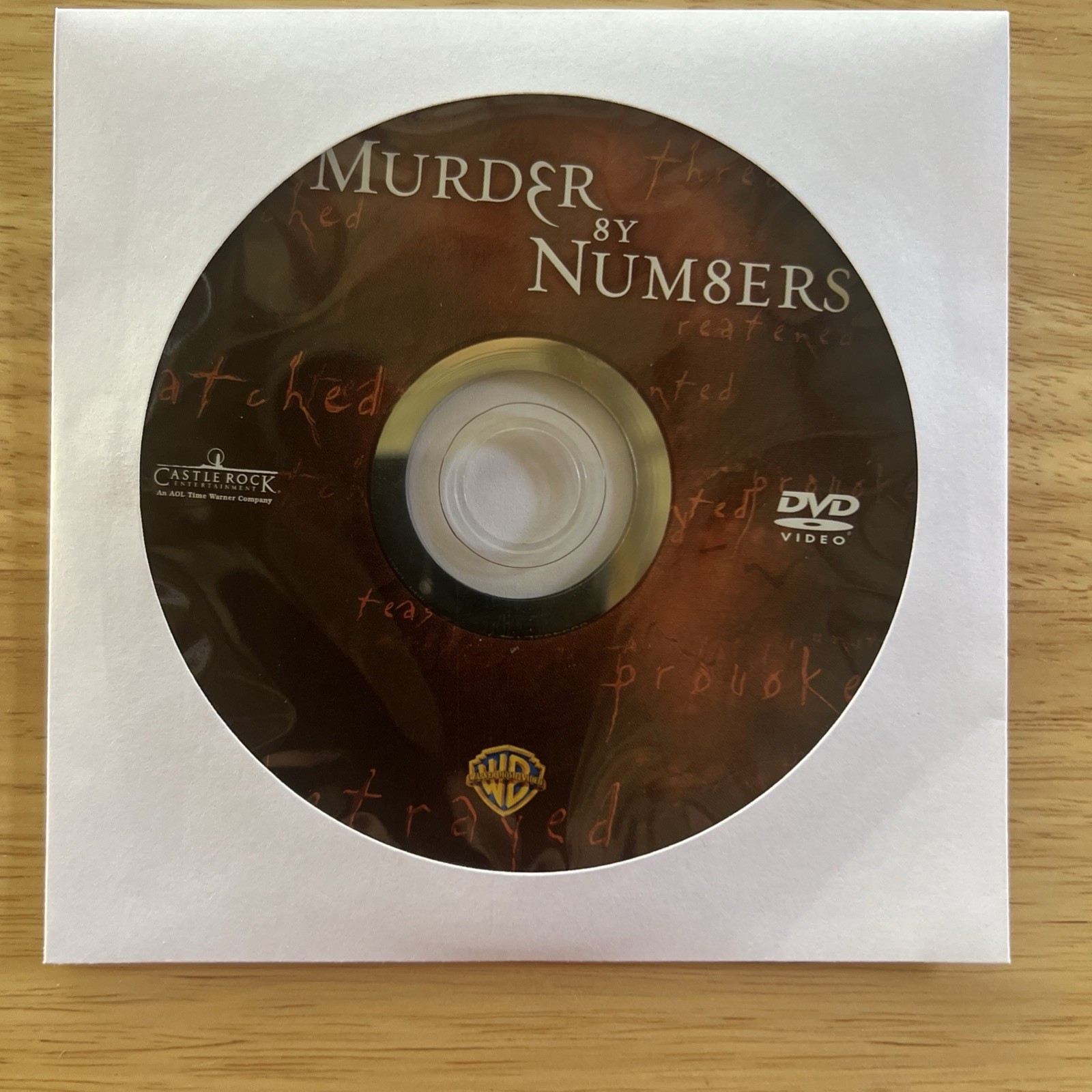 Murder by Numbers (DVD, 2002, Full Frame)
