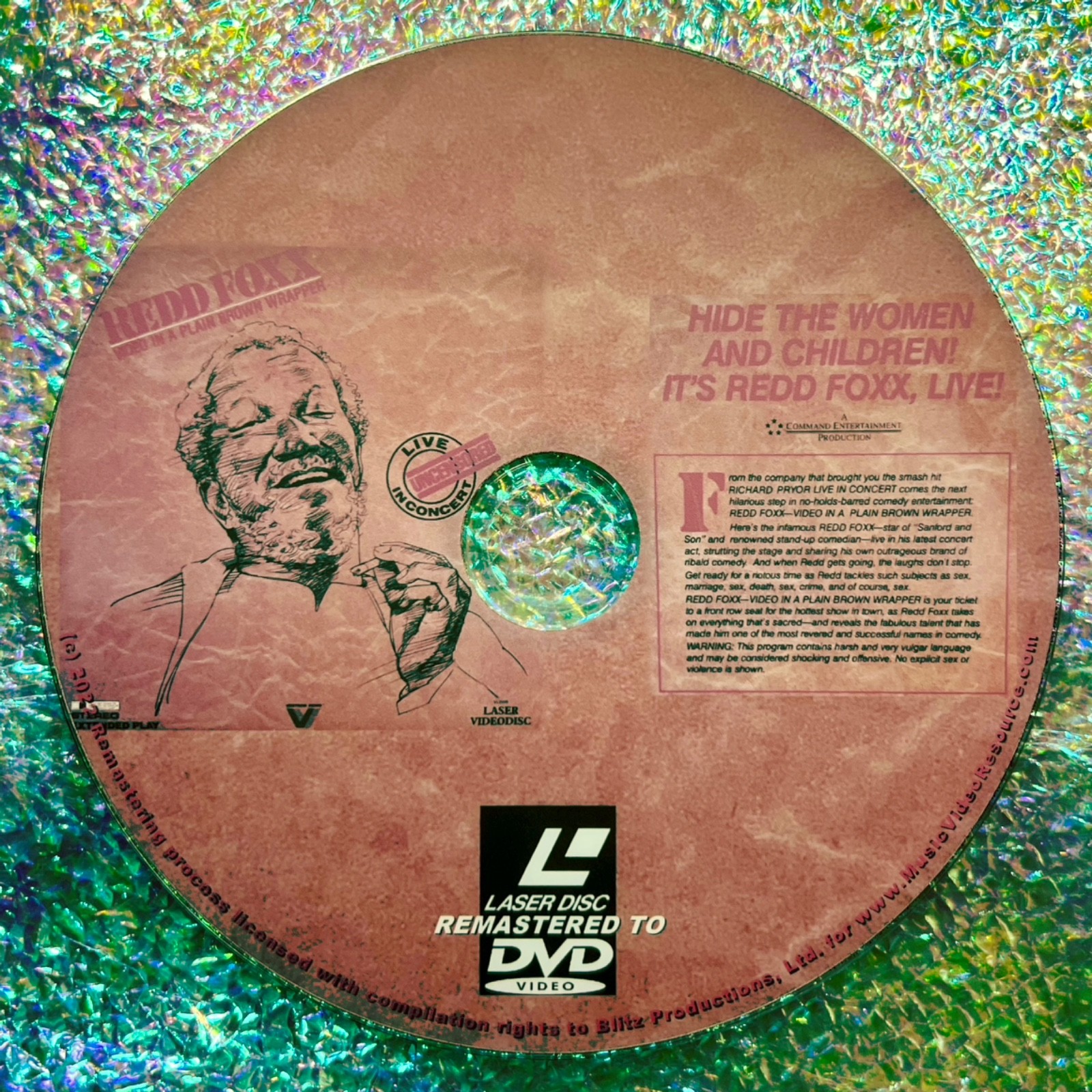 REDD FOXX Video In A Plain Brown Wrapper Live In Concert Uncensored DVD (1983)