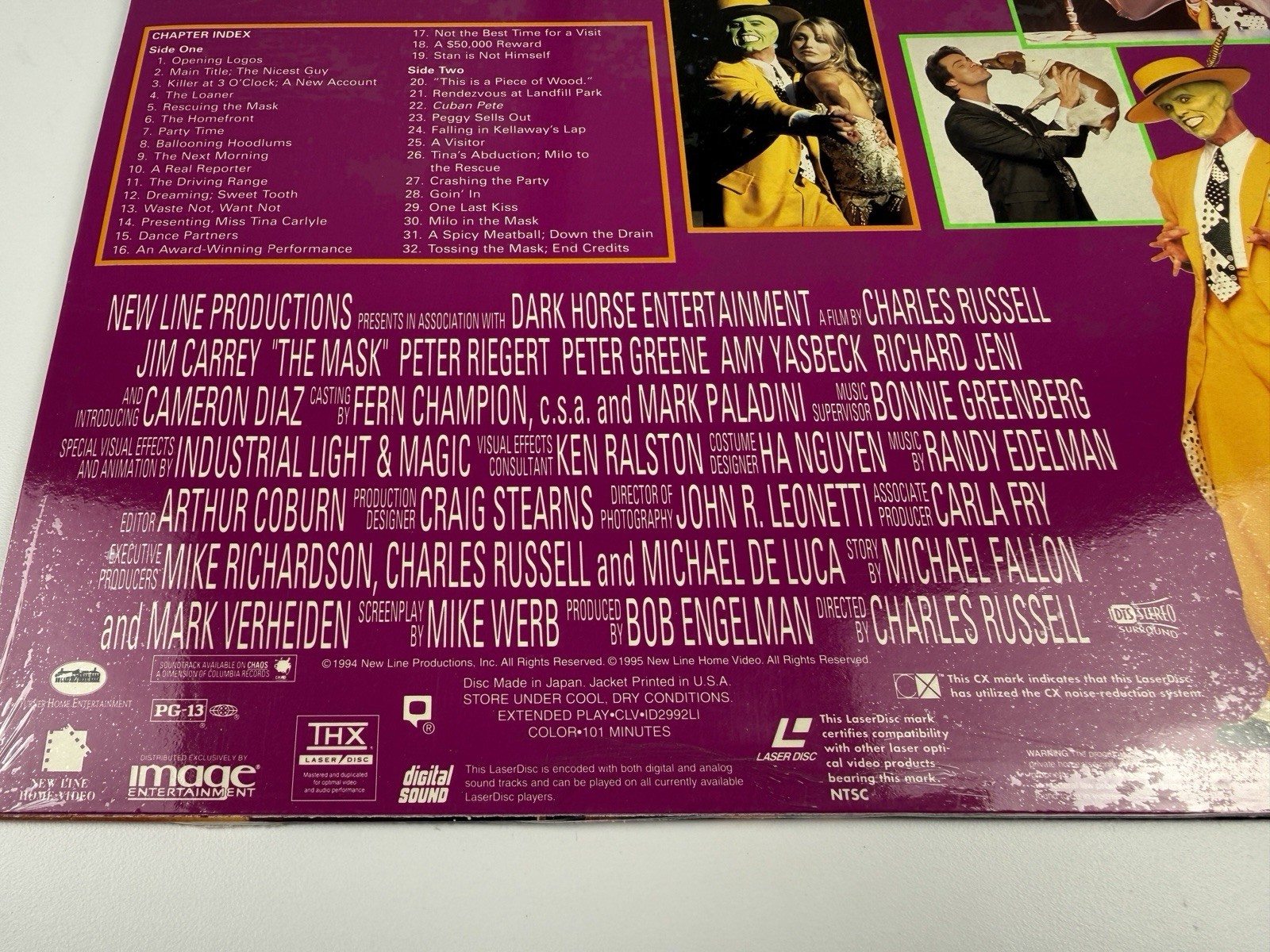 Jim Carrey The MASK From Zero to Hero THX Dolby Digital Widescreen LASERDISC New