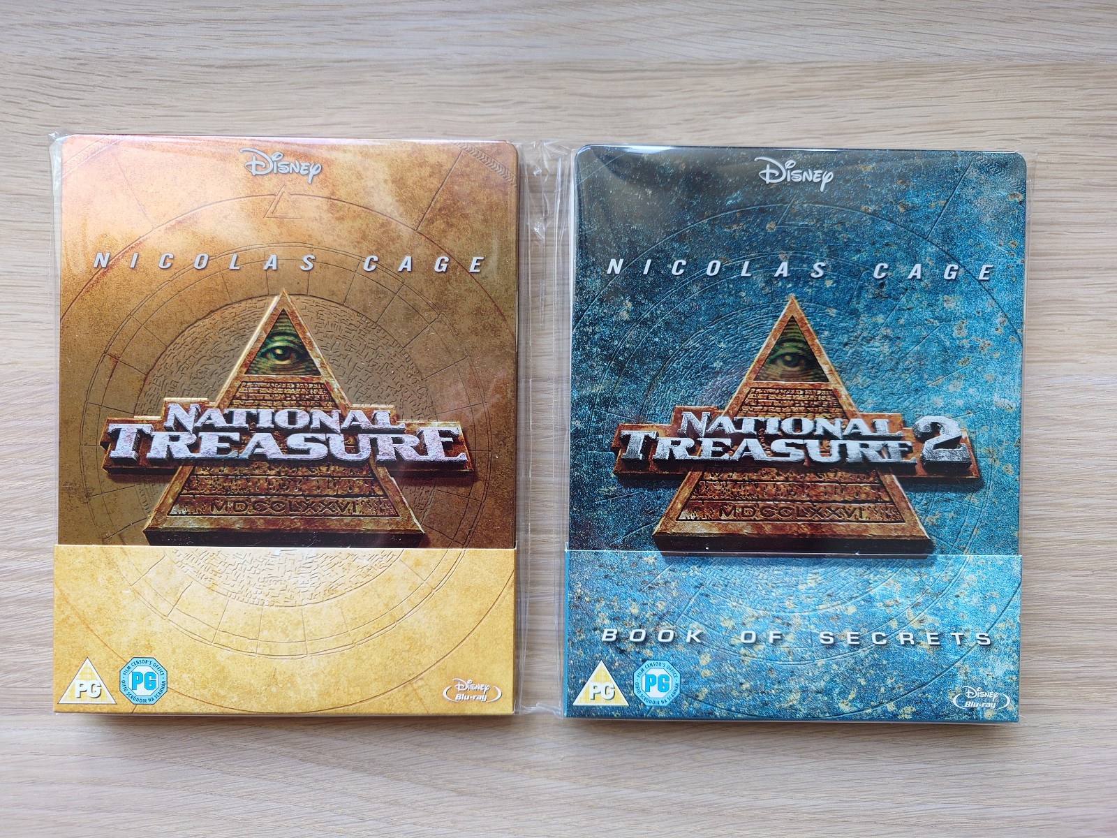 National Tresaure + 2 Book of Secrets Zavvi Exclusive Blu-ray Steelbook | MINT