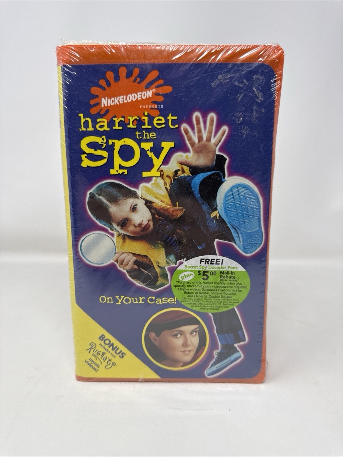 New SEALED Harriet the Spy VHS 1996 Clam Shell Nickelodeon Orange Secret Spy Pen