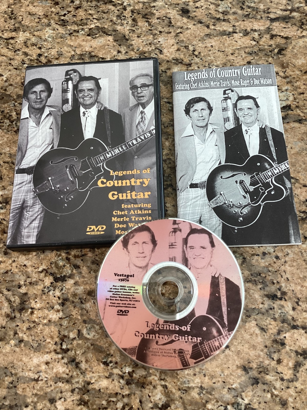 Legends of Country Guitar (DVD) Like New, W/Booklet. Atkins/Travis/Watson/Rager.