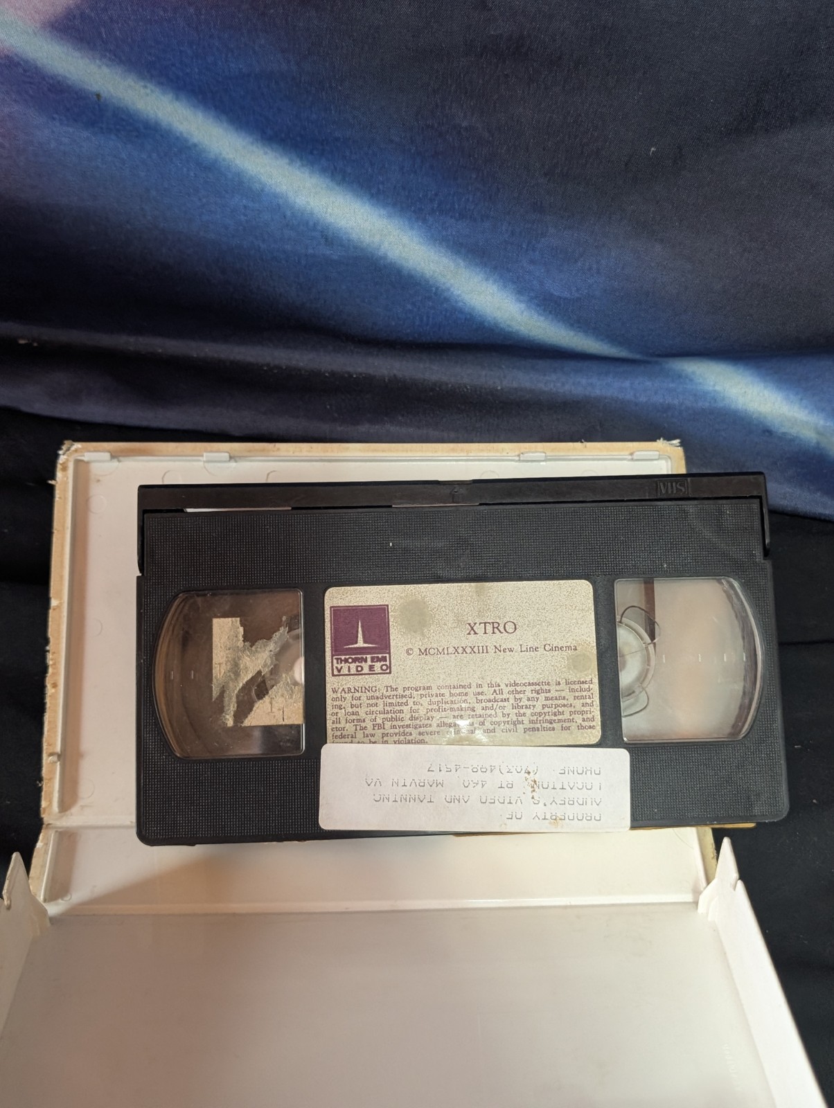 Xtro VHS Horror Thorn EMI Video Sci-fi HORROR CUT BOX Ex Rental 1982 1983