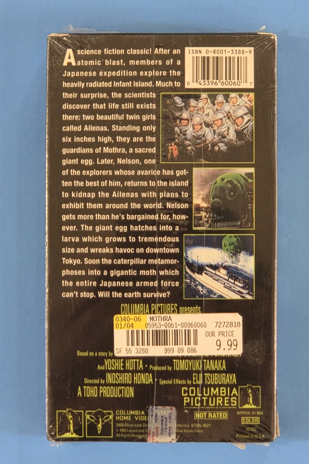 Mothra New In Plastic VHS Unopened Toho Monster Kaiju Godzilla
