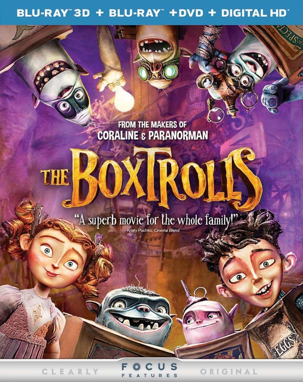The Boxtrolls [3D Blu-ray], Excellent, Ben Kingsley,Nick Frost,Jared Harris,Trac