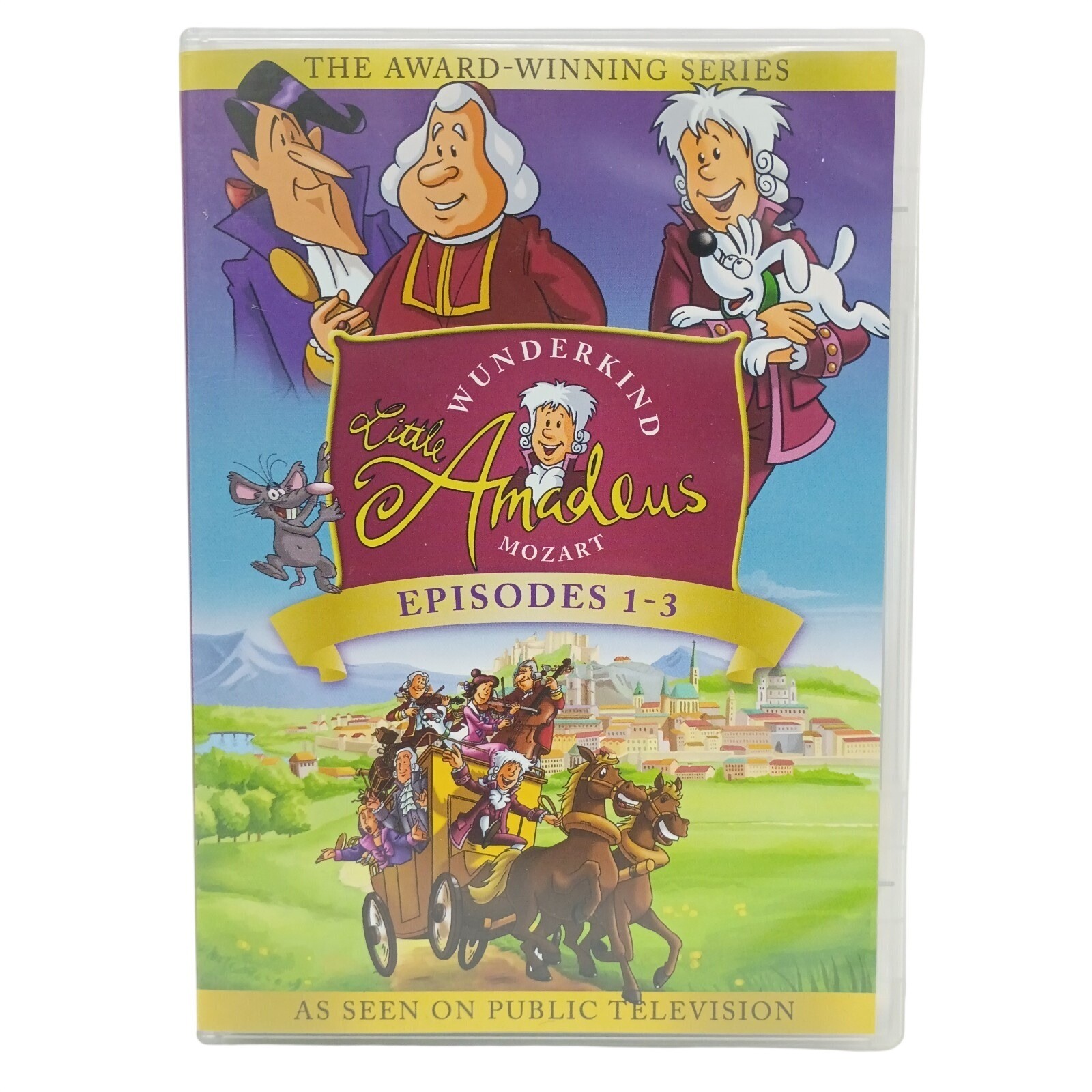 Little Wunderkind Amadeus Mozart Episodes 1-3 (DVD, 2008) Family Animation