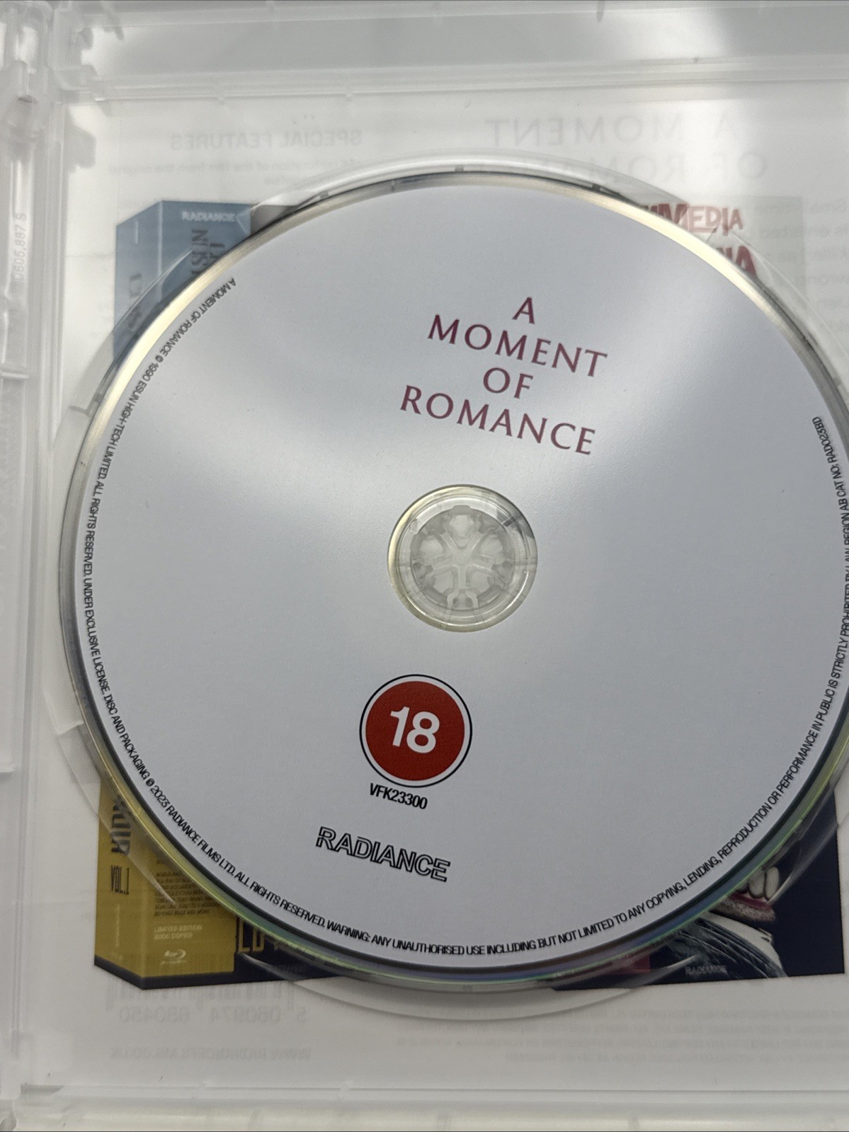 A Moment of Romance Benny Chan Andy Lau Standard Edition Blu-ray Radiance