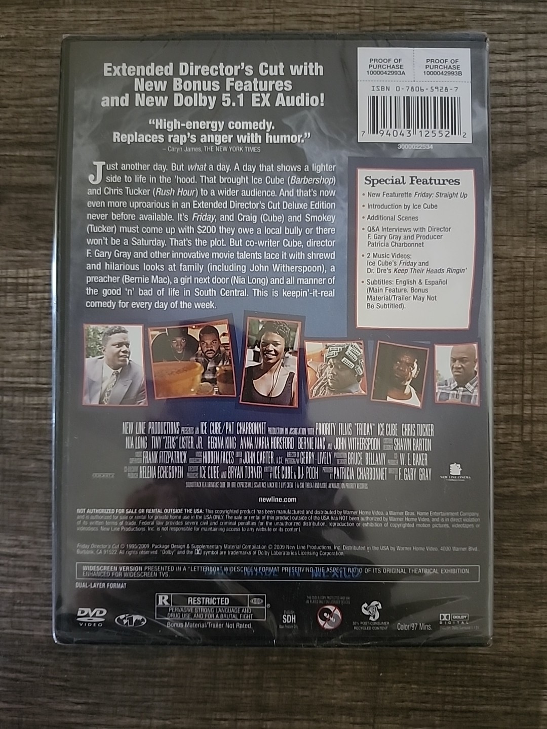 *BRAND NEW* Friday Director’s Cut DVD 1995 Deluxe Edition Ice Cube Chris Tucker