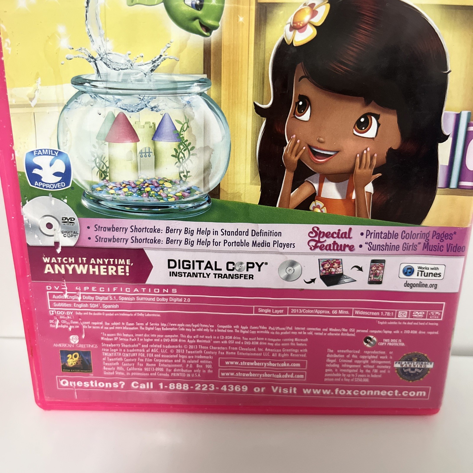 Strawberry Shortcake Berry Big Help DVD Good Condition DVD