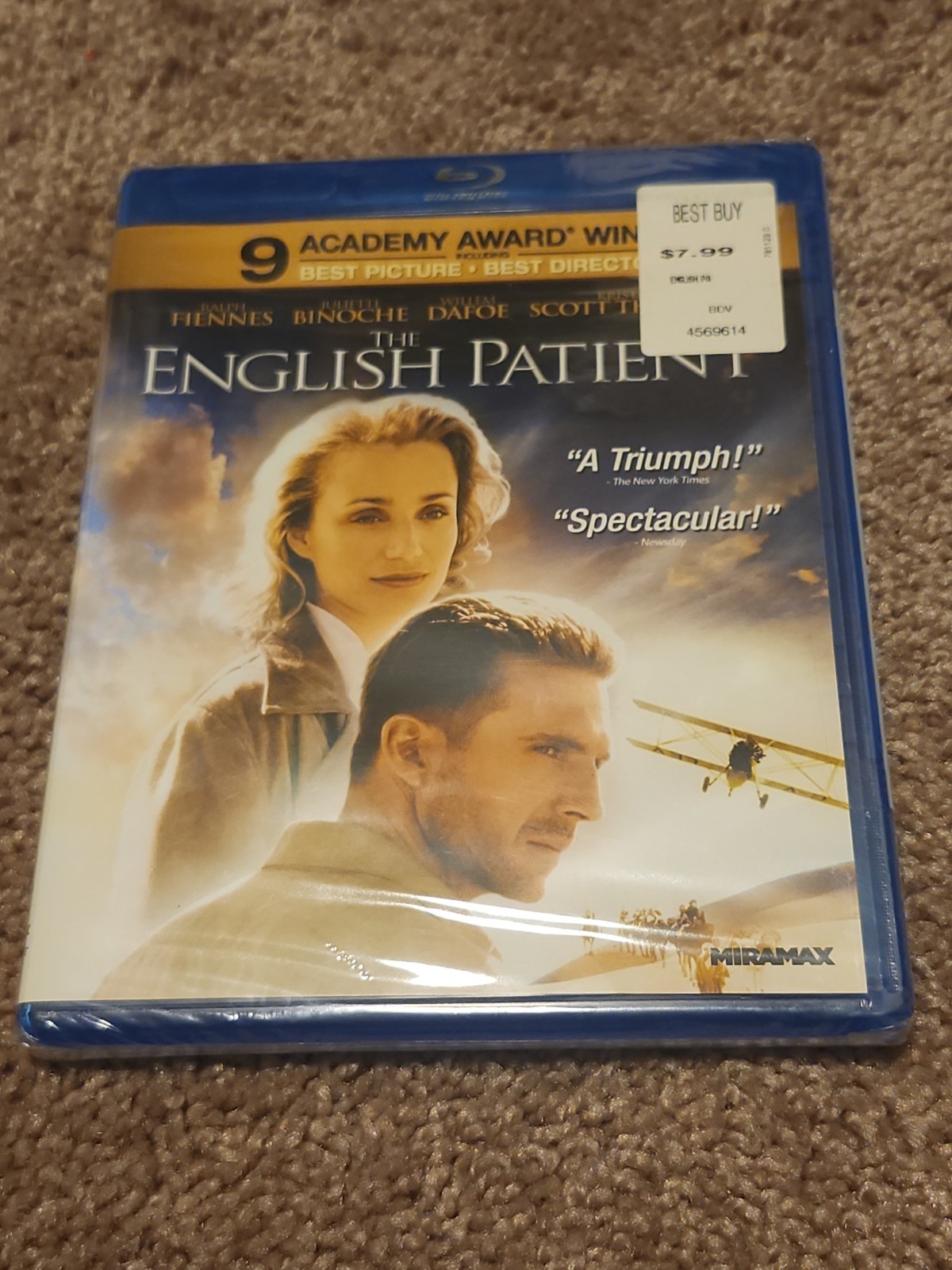 The English Patient (Blu-ray Disc, 2012) Brand New