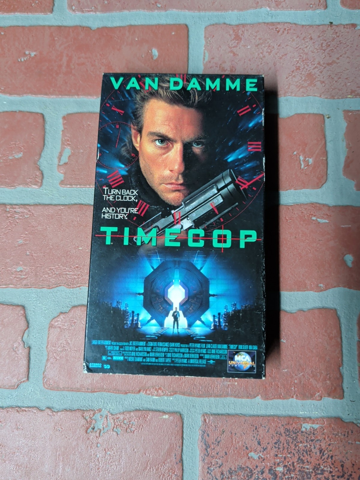 Timecop VHS Tape Movie Video Jean Claude Van Damme Sci-Fi Action Time Travel Cop