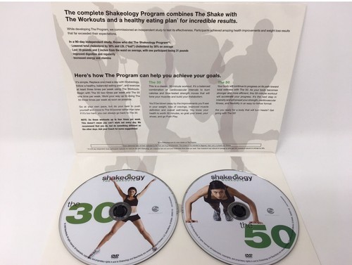 Shakeology Workouts 2 Disc DVD Set Workout Exercise Fitness 80 Min New Unsealed
