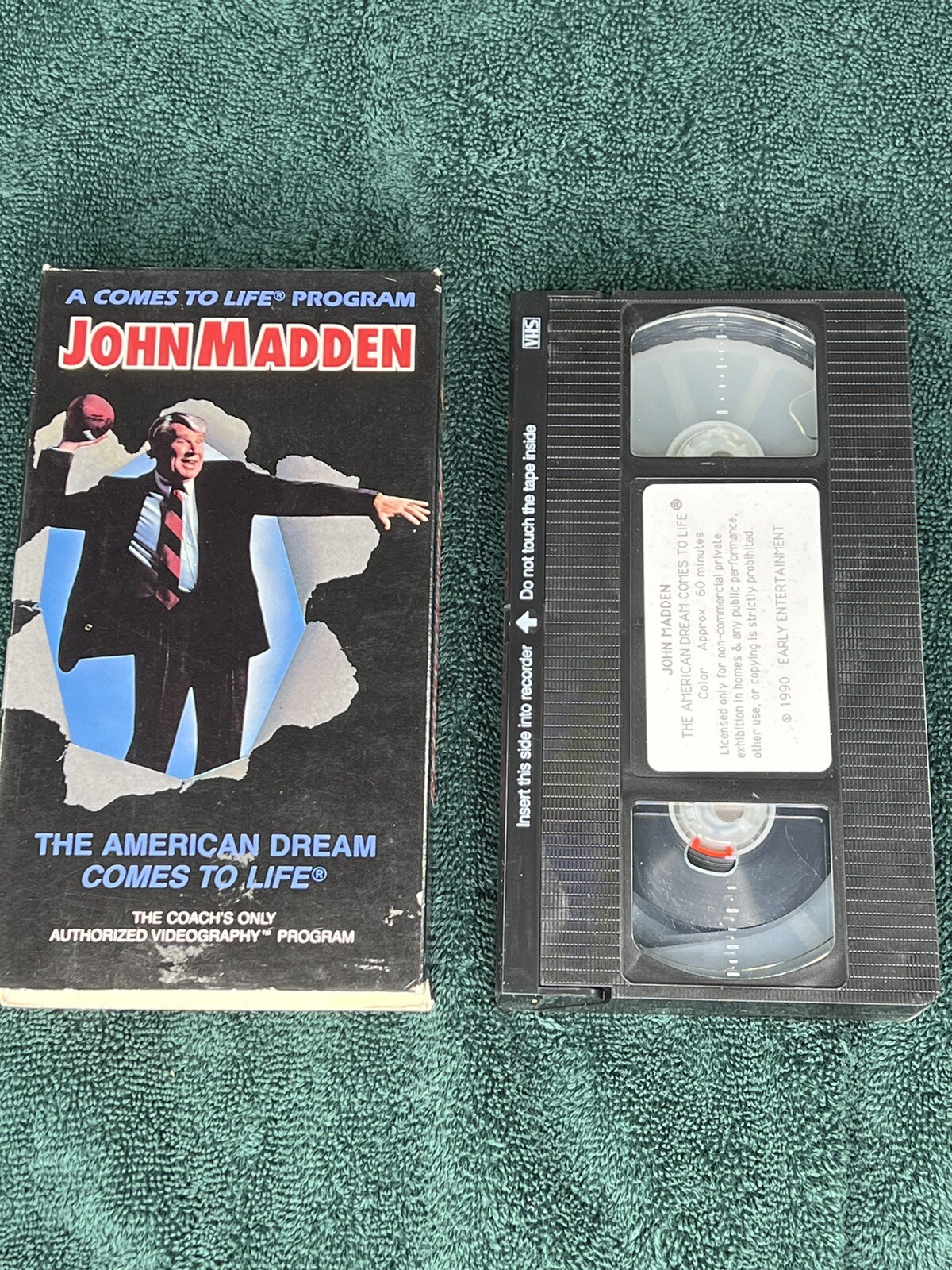 John Madden The American Dream Comes To Life VHS Videography Oakland Raiders