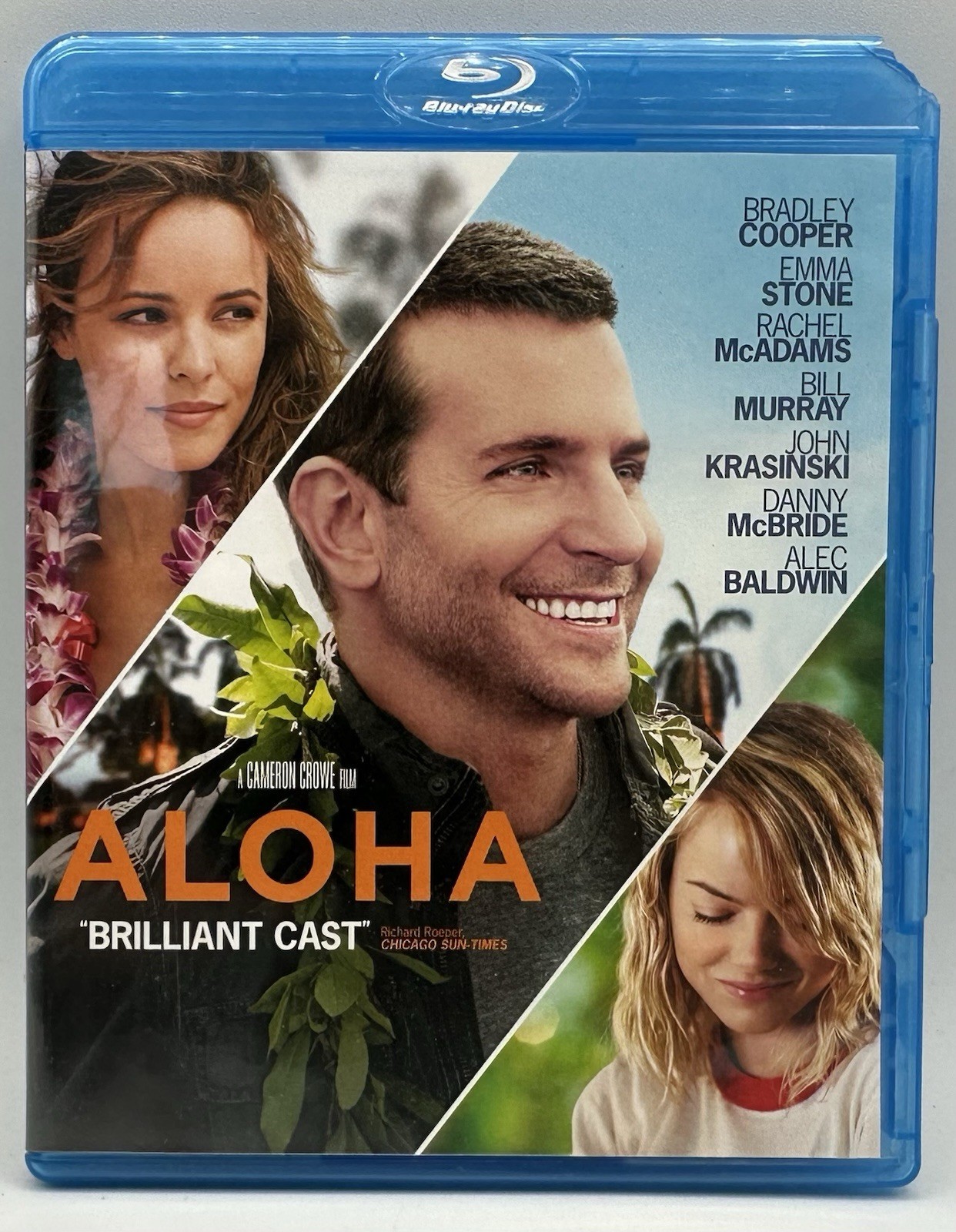 Aloha Blu-ray Bradley Cooper Emma Stone Rachel McAdams Bill Murray 2015