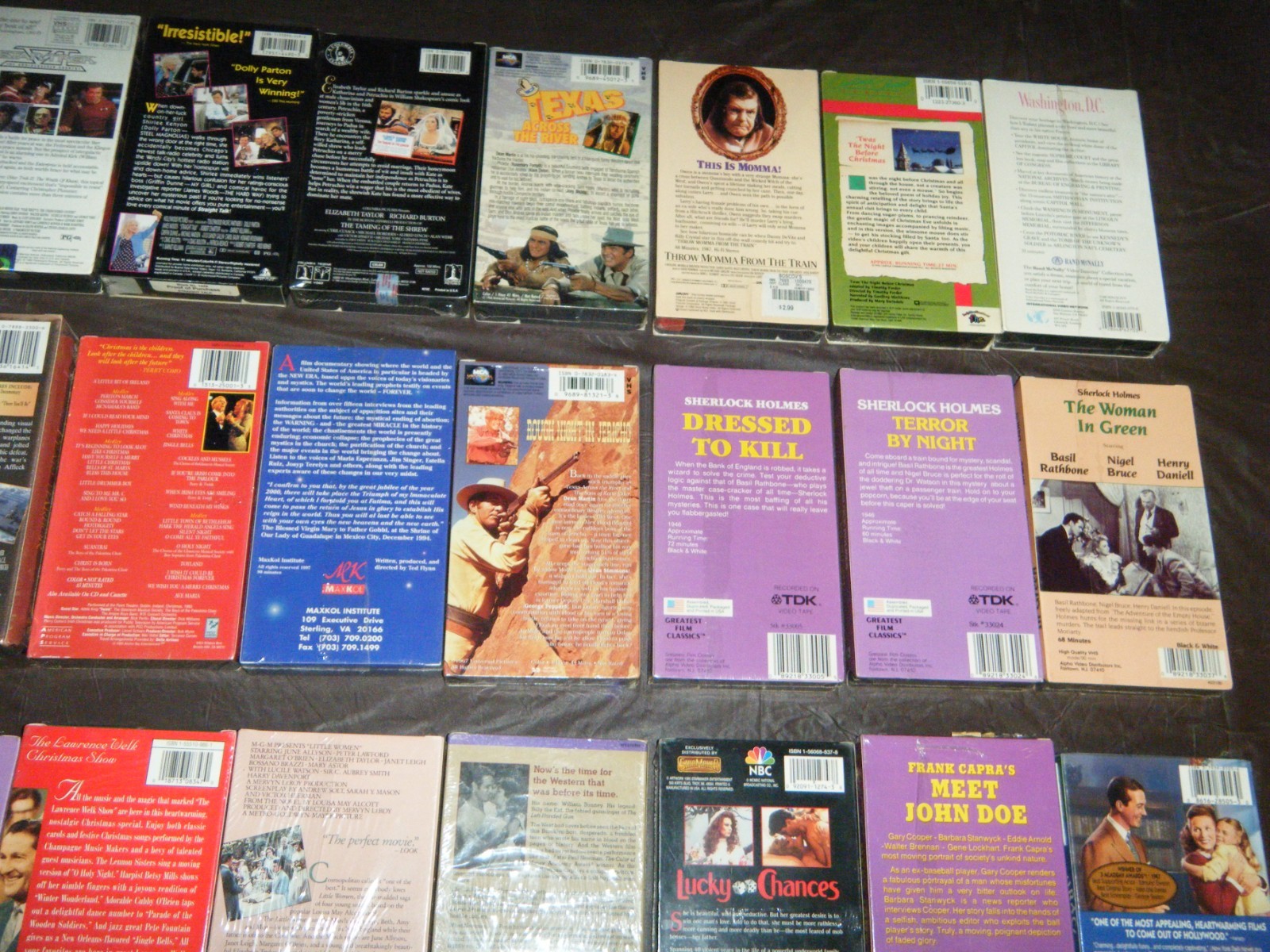 VHS Lot of 50 New Factory Sealed Assorted Titles/Movies (60 Video Cassettes)!