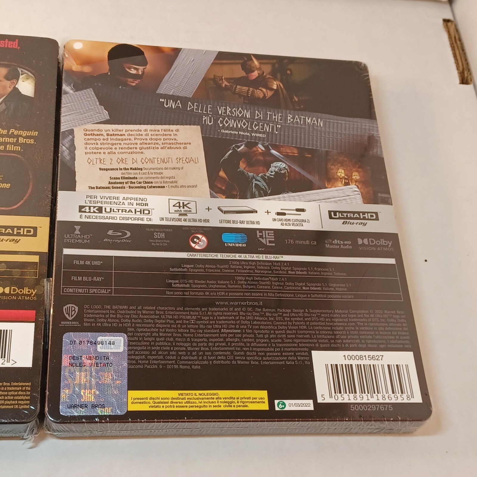 Penguin Season 1 + Batman 2021 4K Steelbooks (UK IMPORT) – NEW-Box Shipping