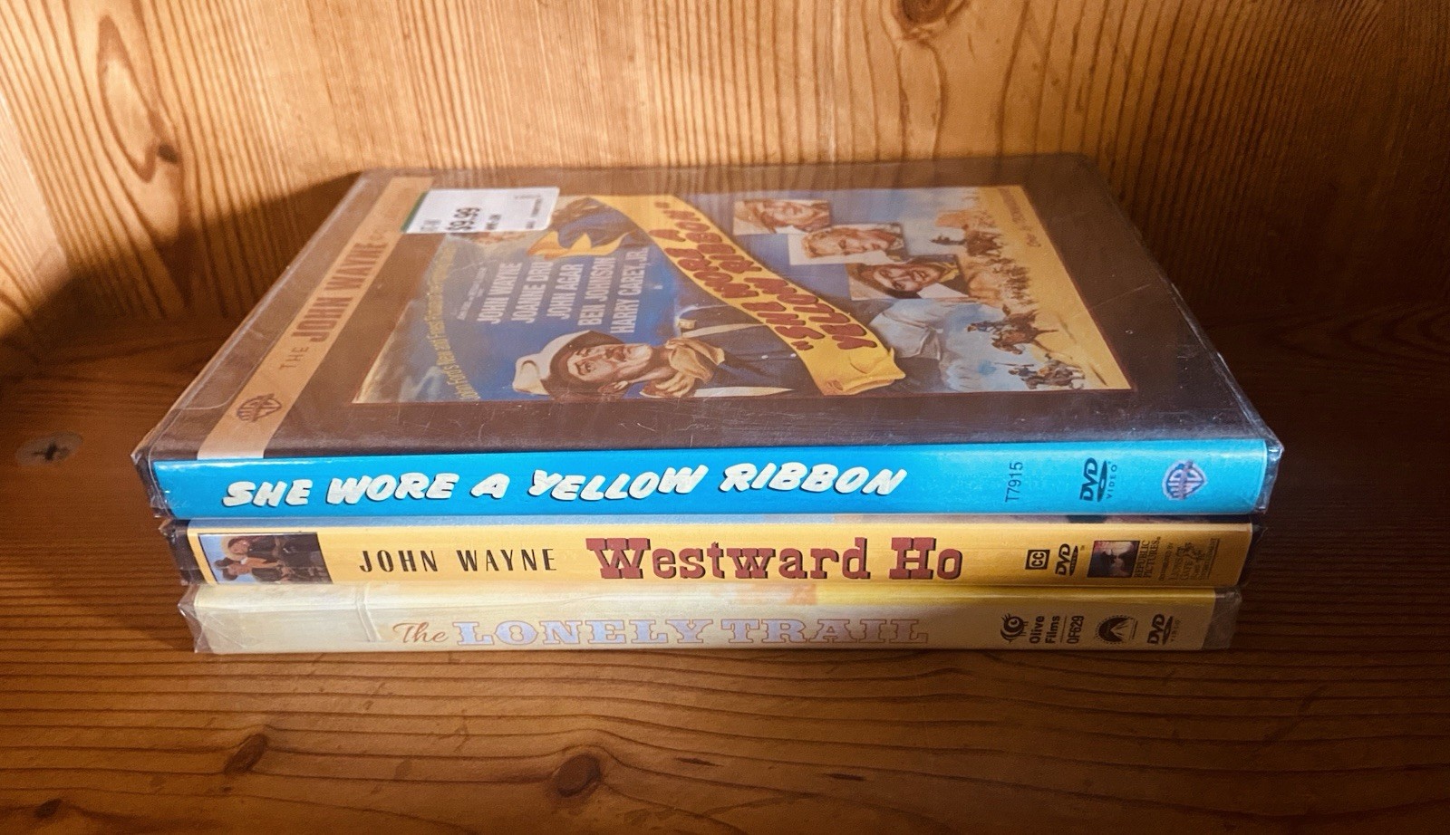 John Wayne – SEALED DVD LOT – Westward Ho, Lonely Trail, She Wore/Yellow Ribbon