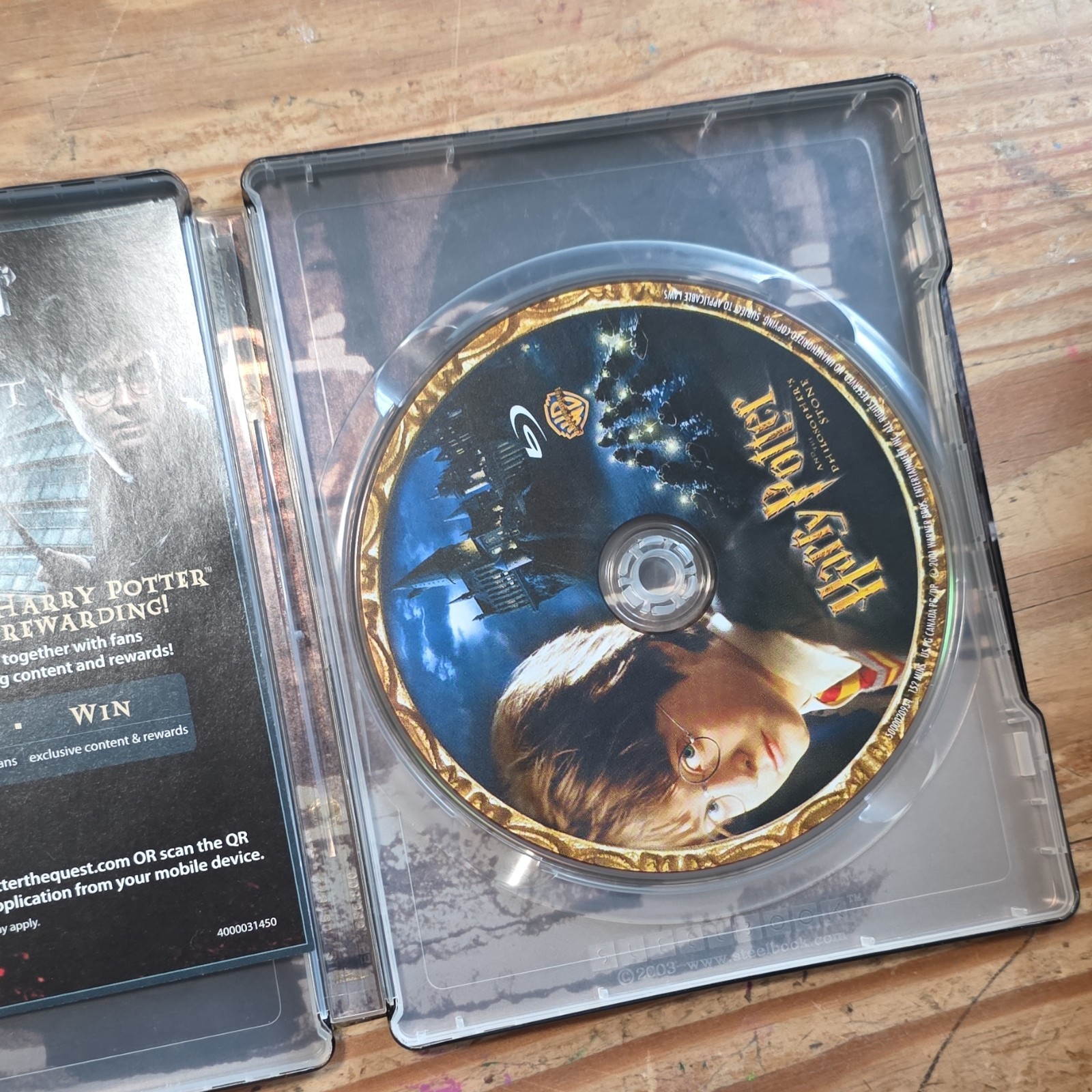 Warner Bros Harry Potter Blu-ray Steelbook Daniel Radcliffe Chris Columbus