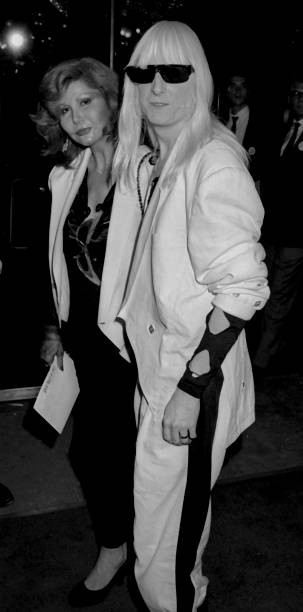 Edgar Winter and wife Monique Winter attend Great Balls of F – 1989 Old Photo 3