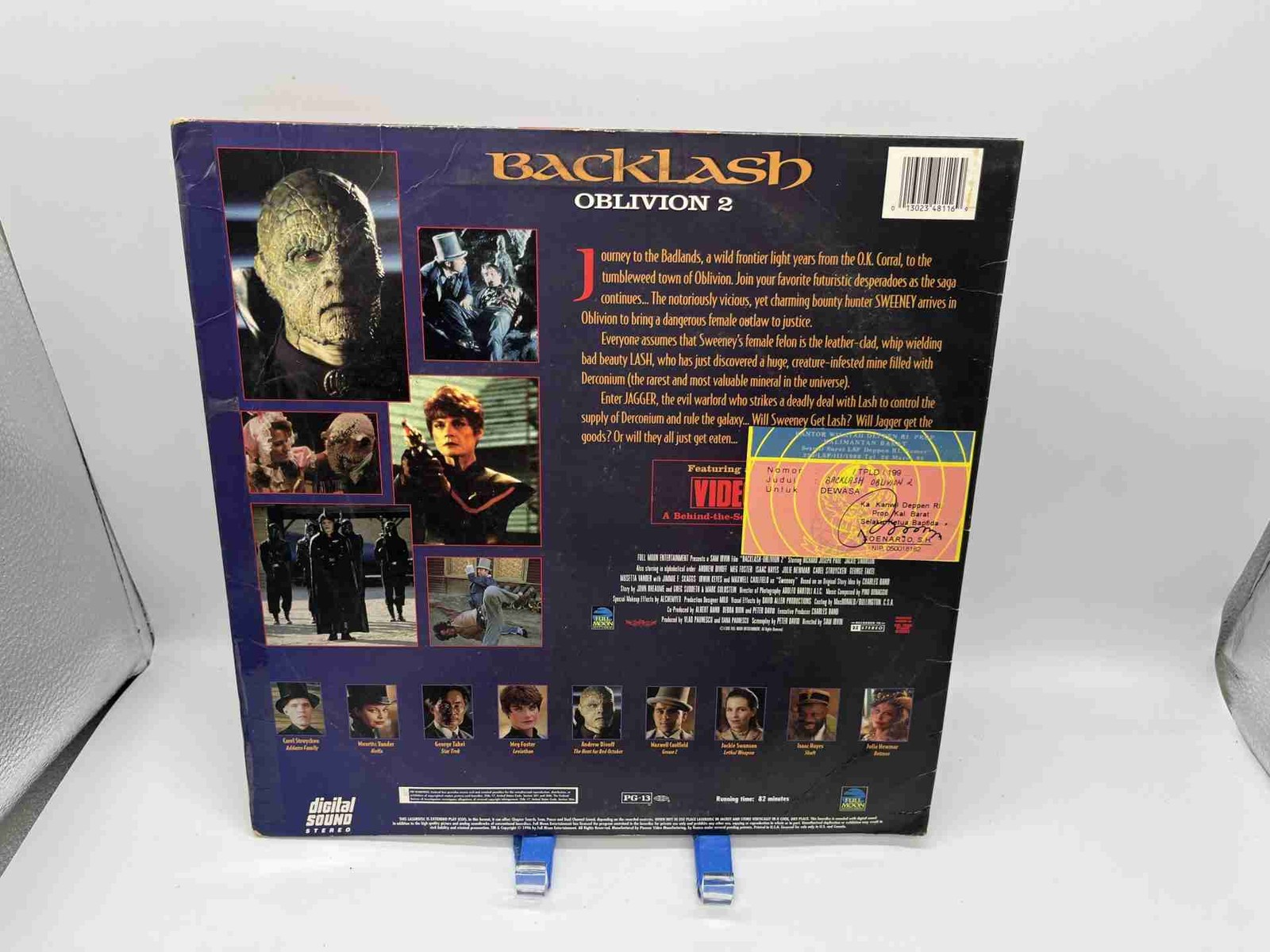 “Backlash: Oblivion 2” Extended Play Laserdisc LD – Richard Joseph Paul