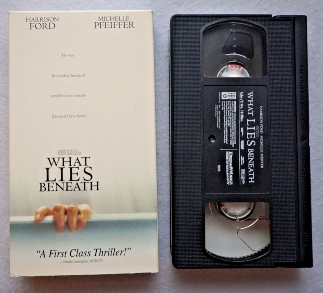 What Lies Beneath (VHS, 2001) Hollywood Video Copy – TESTED