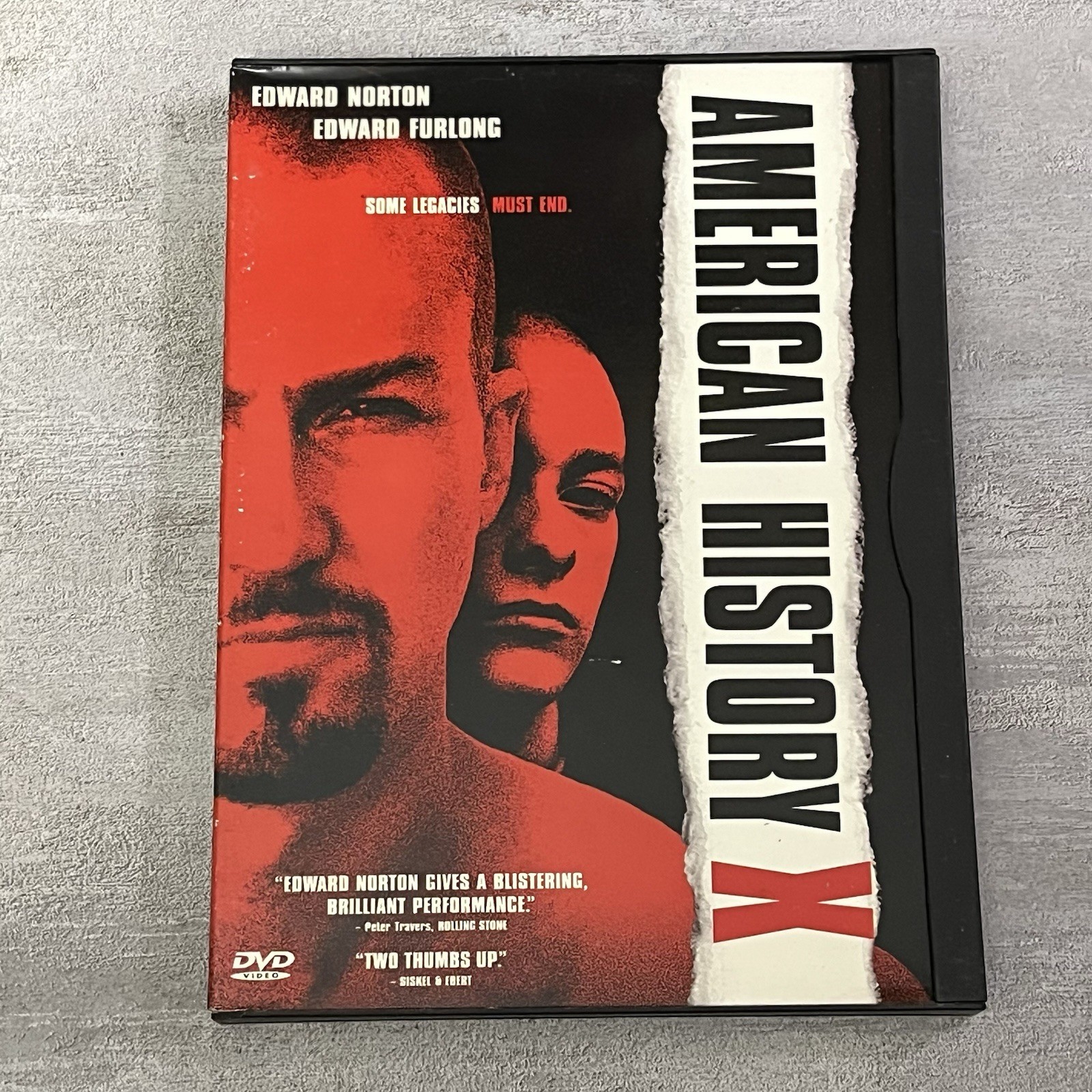 American History X (DVD 1998) Edward Norton Edward Furlong Widescreen • Snapcase