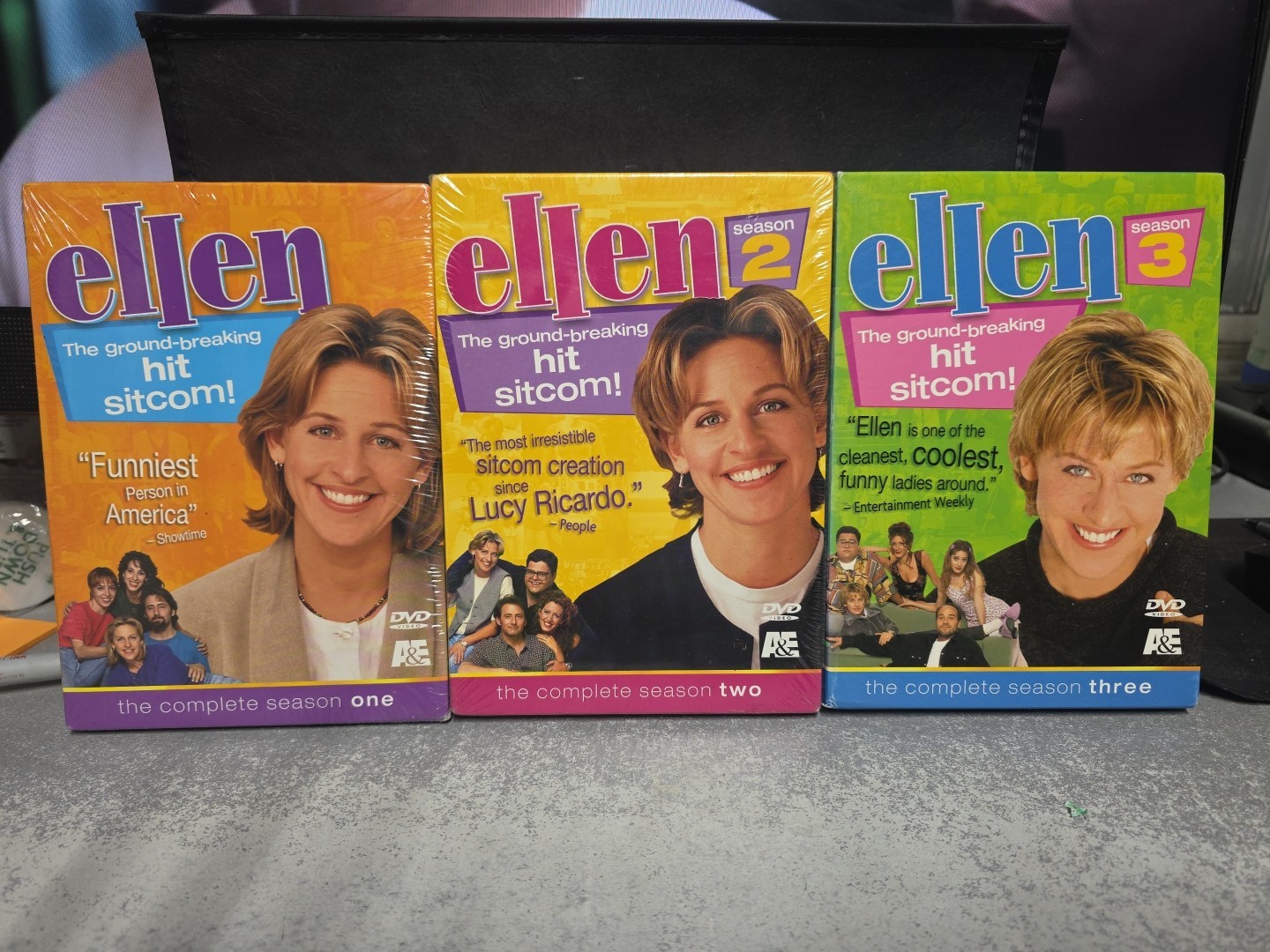 Ellen The Complete Season 1,2 & 3, Season 1 & 2 New, #3 Very Good, Free Shipping