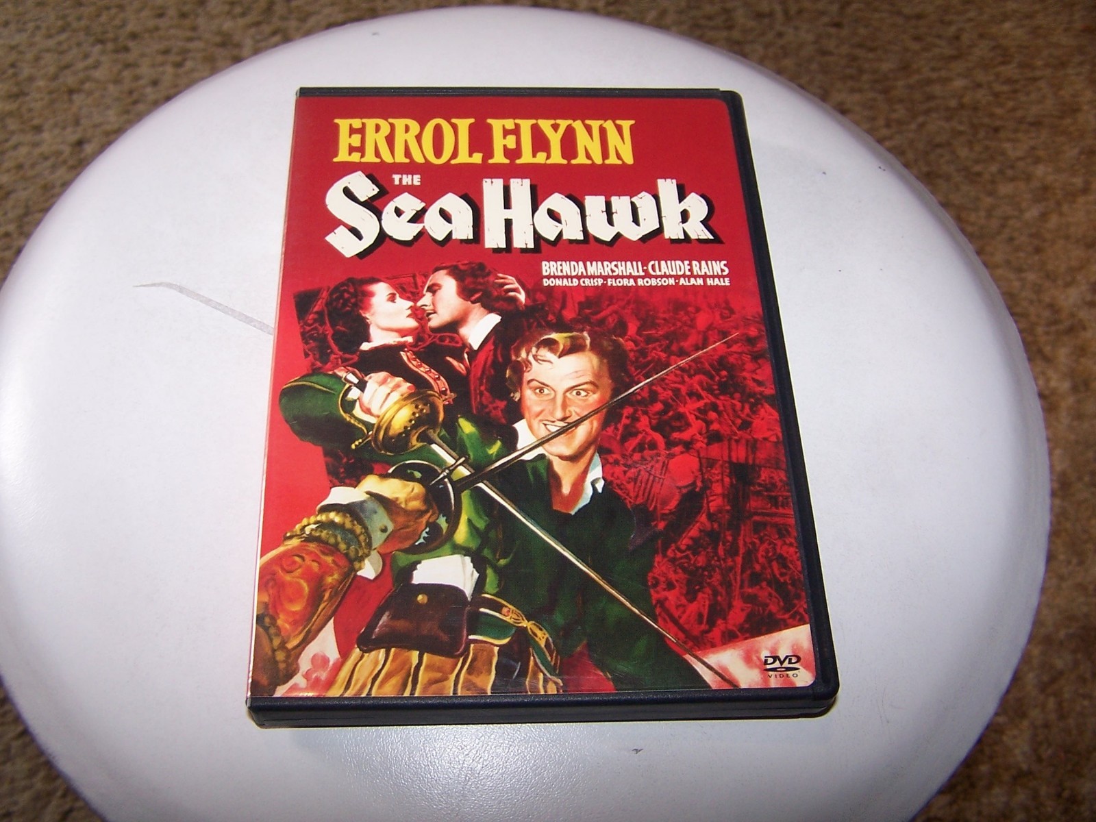 The Sea Hawk -(DVD, 1940)-Errol Flynn, Claude Rains, Brenda Marshall